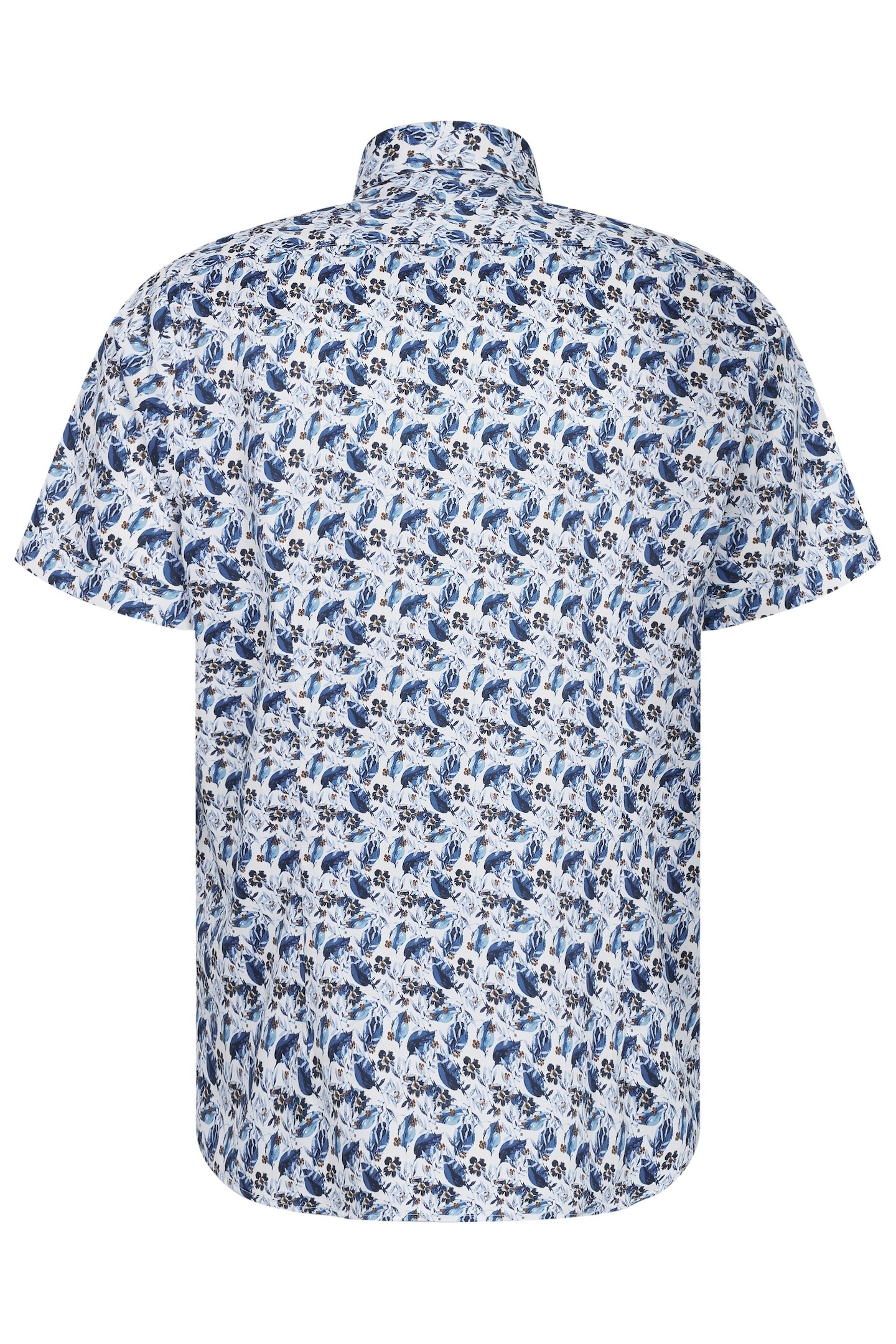bugatti Kurzarmhemd, aus Satin-Twill