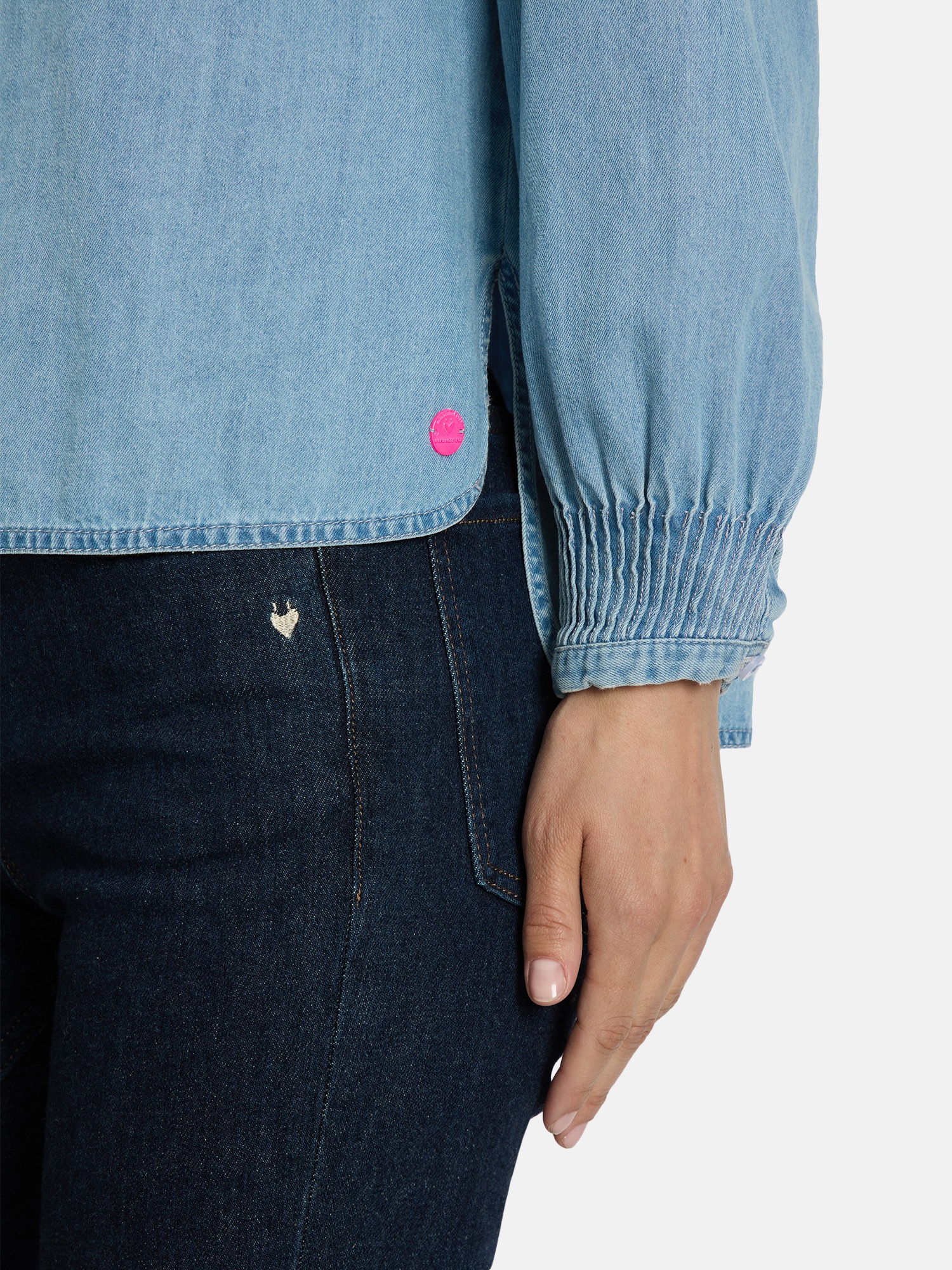 Lieblingsstück Langarmbluse »EvitaL«, im Denim-Look