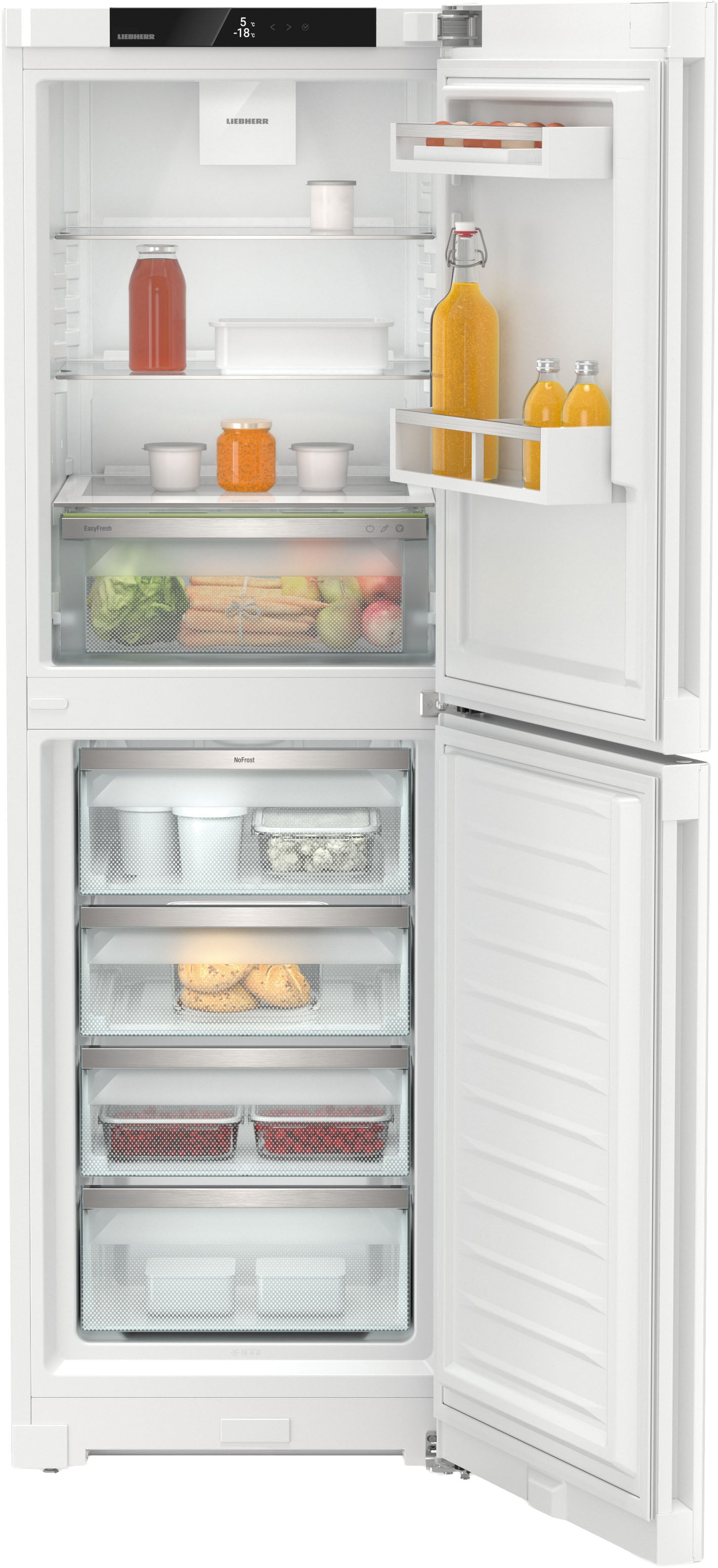Liebherr Kühl-/Gefrierkombination Pure »CNd 5204_994897951« 185,5 cm hoch 59,7 cm breit mit EasyFresh und NoFrost