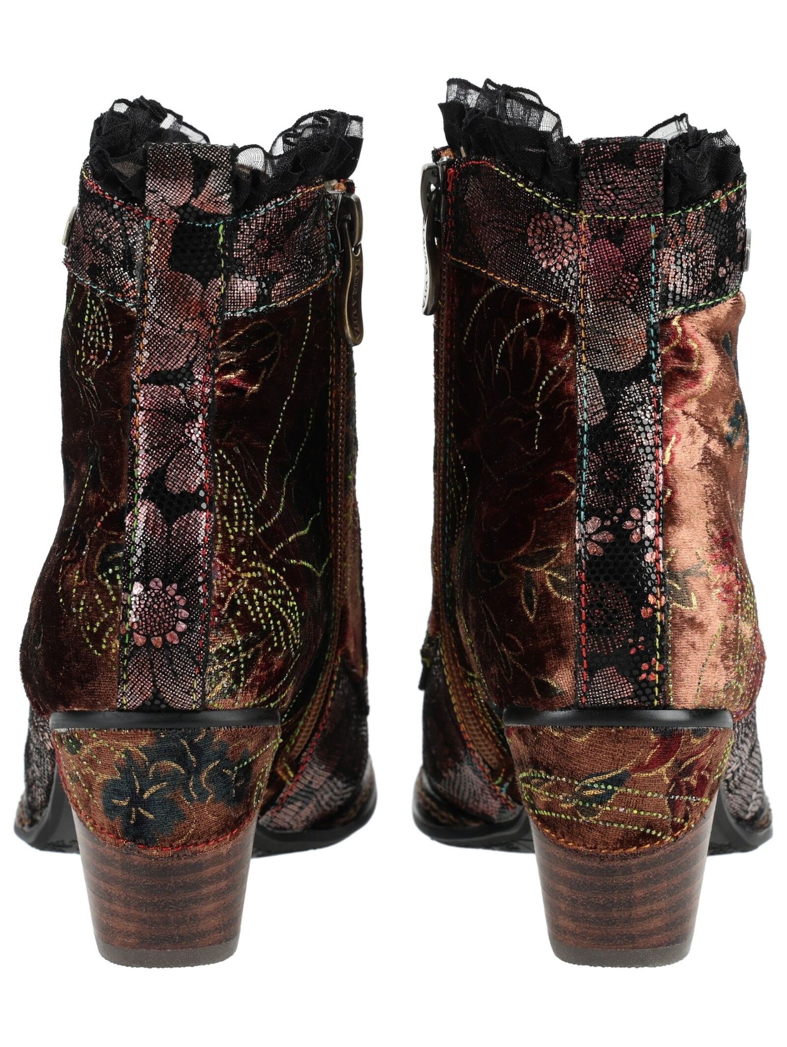 LAURA VITA Schnürstiefelette »LAURA VITA Pumps Leder/Textil«