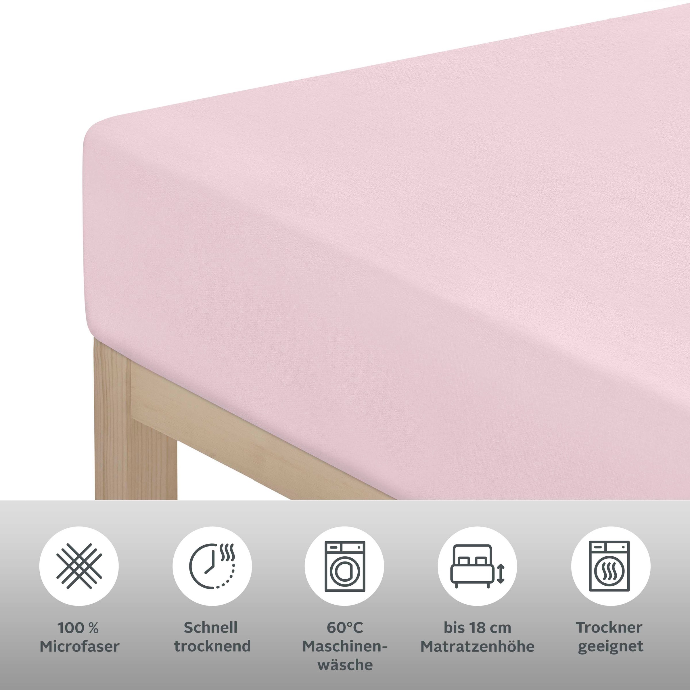 Thumbnail - OTTO home Spannbettlaken "PAPRIKA" Bettlaken, Laken, in zwei Qualitäten: Fleece & Jersey, pflegeleicht