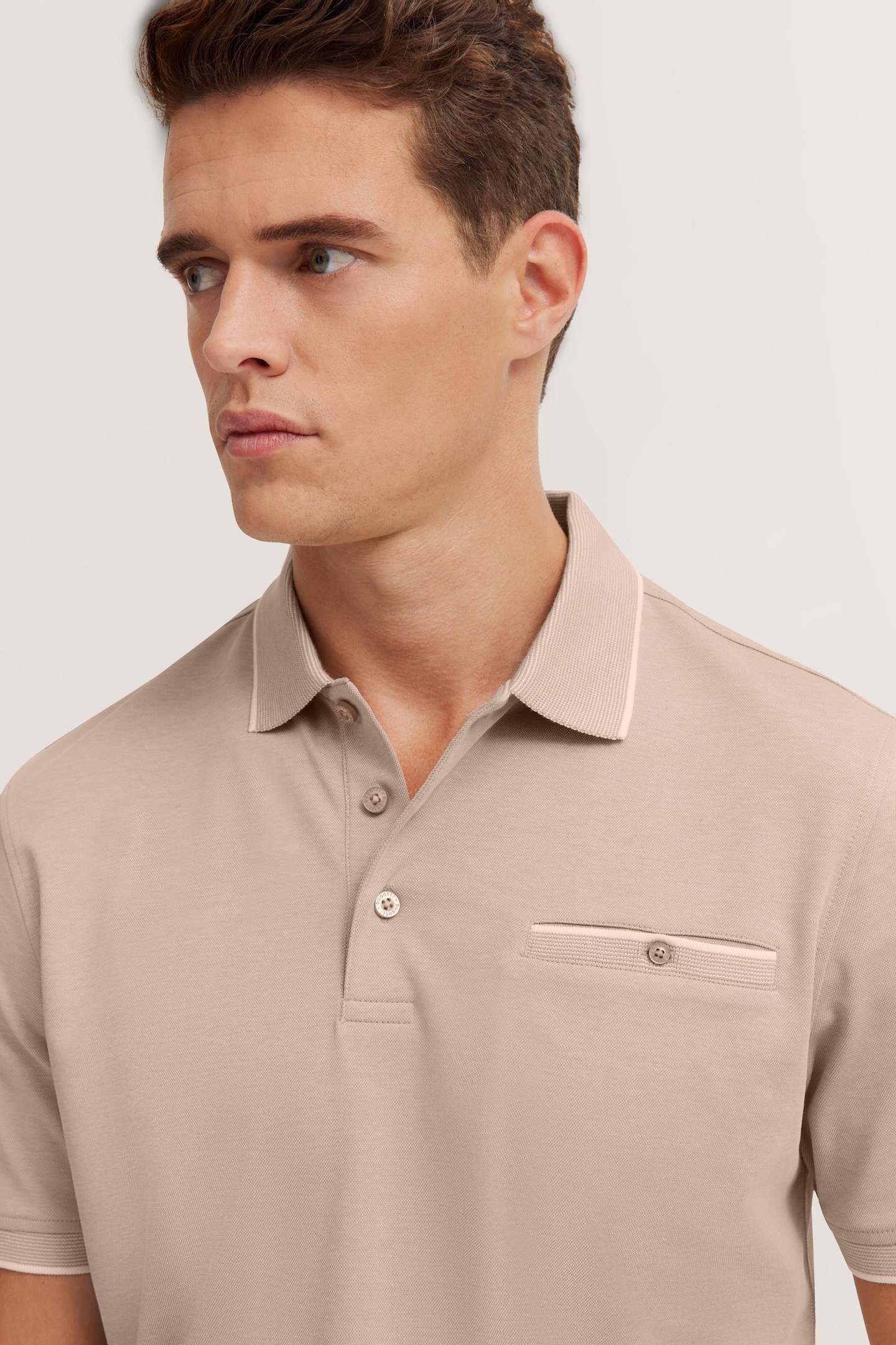 bugatti Poloshirt, mit dezenten Kontraststreifen