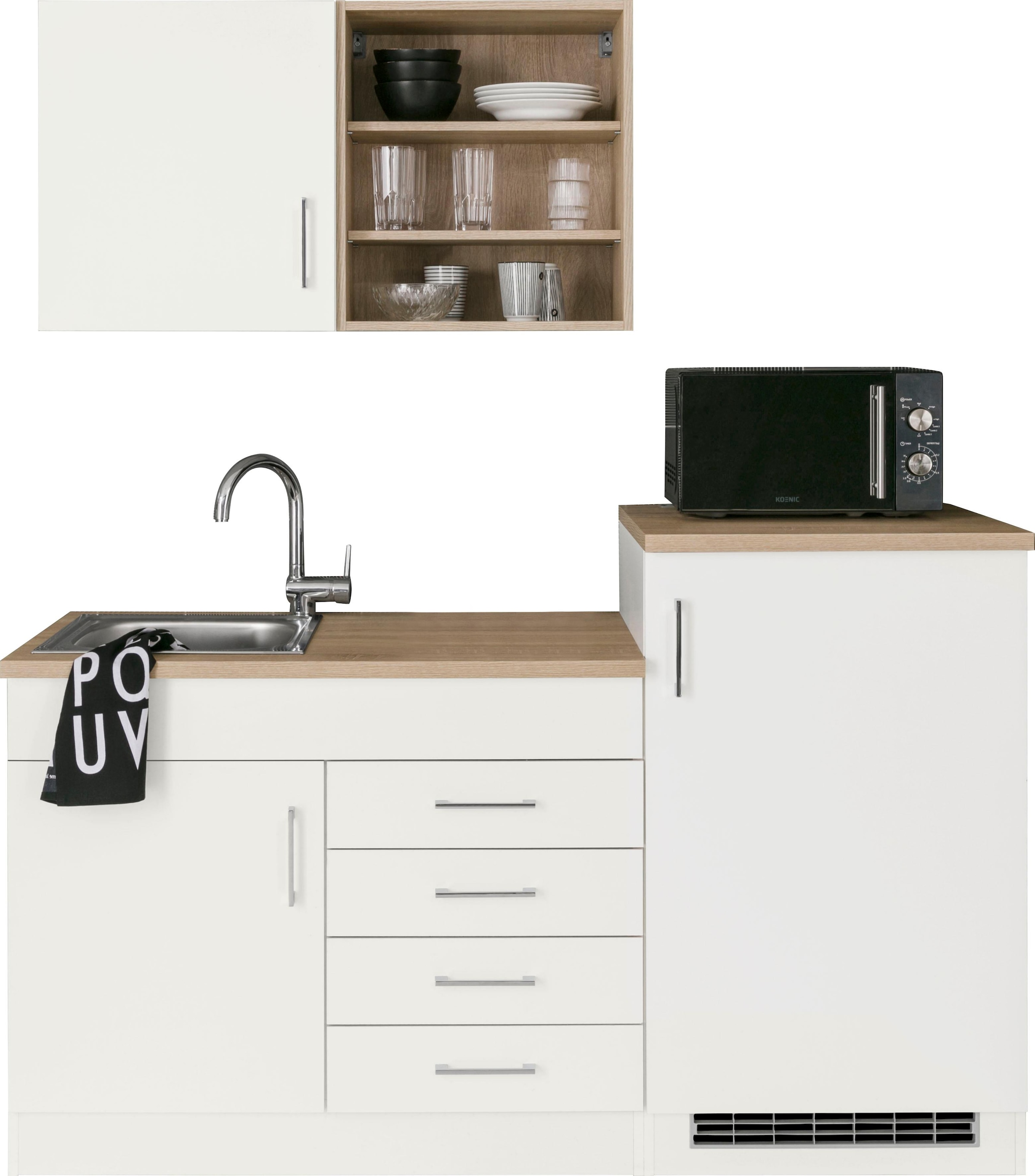 HELD MÖBEL Pantryküche "Mali", Breite 160 cm, mit E-Geräten günstig online kaufen