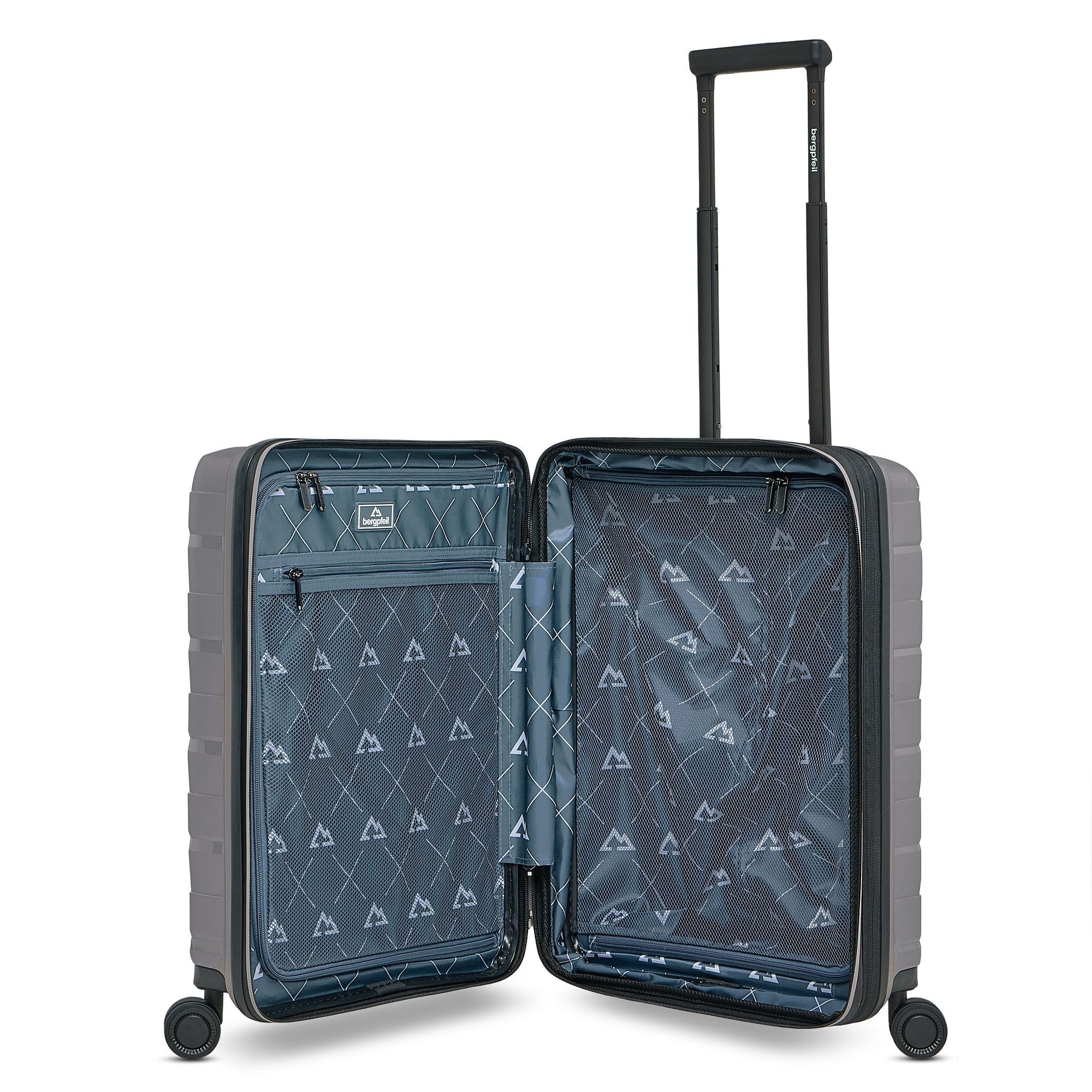 Bergpfeil Trolley »Travel 4 Rollen Kabinentrolley 55 cm Laptopfach mit Dehnfalte« 46 l