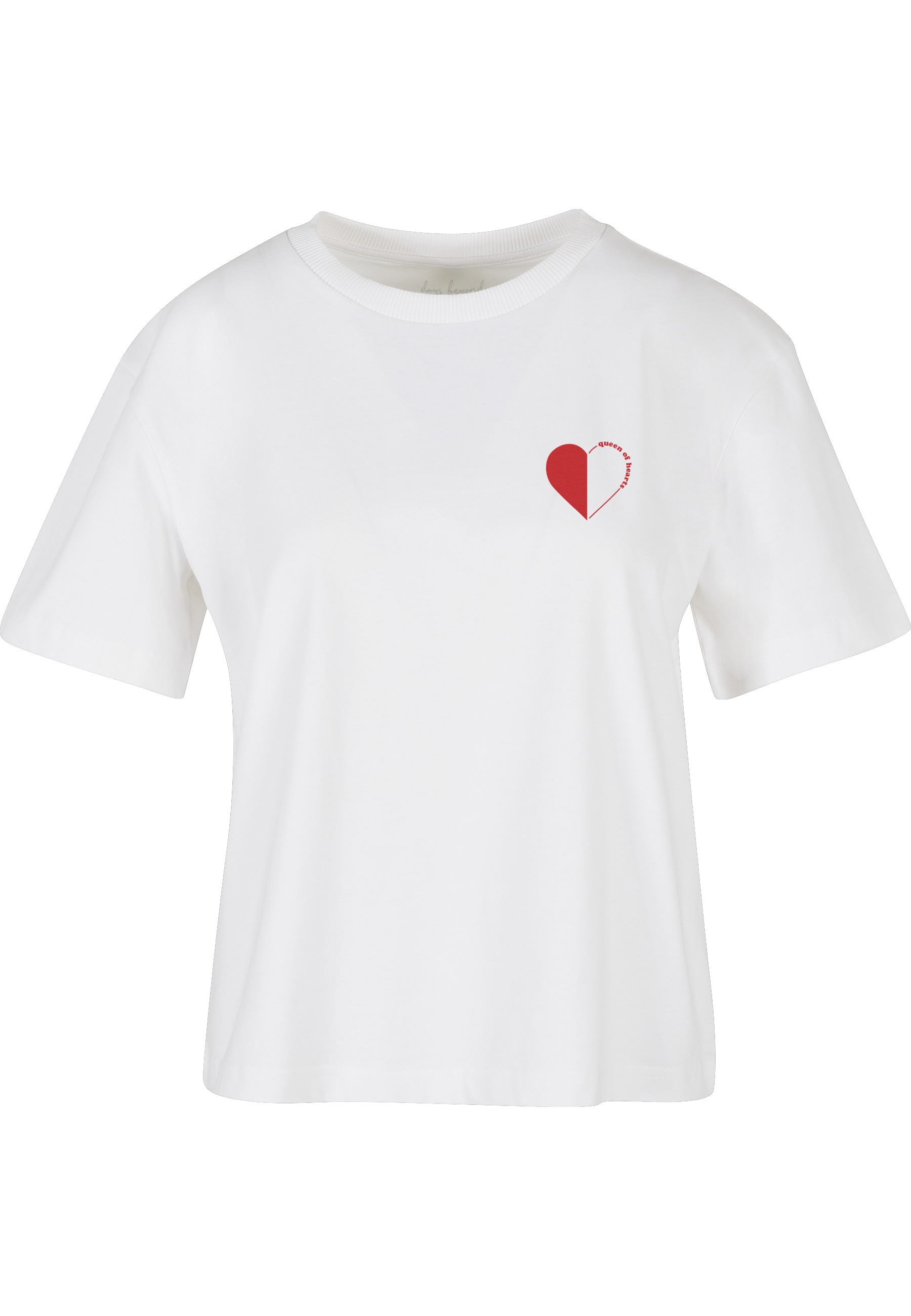 Miss Tee Kurzarmshirt "Miss Tee Damen Queen of Hearts Tee" 1 Stk. günstig online kaufen