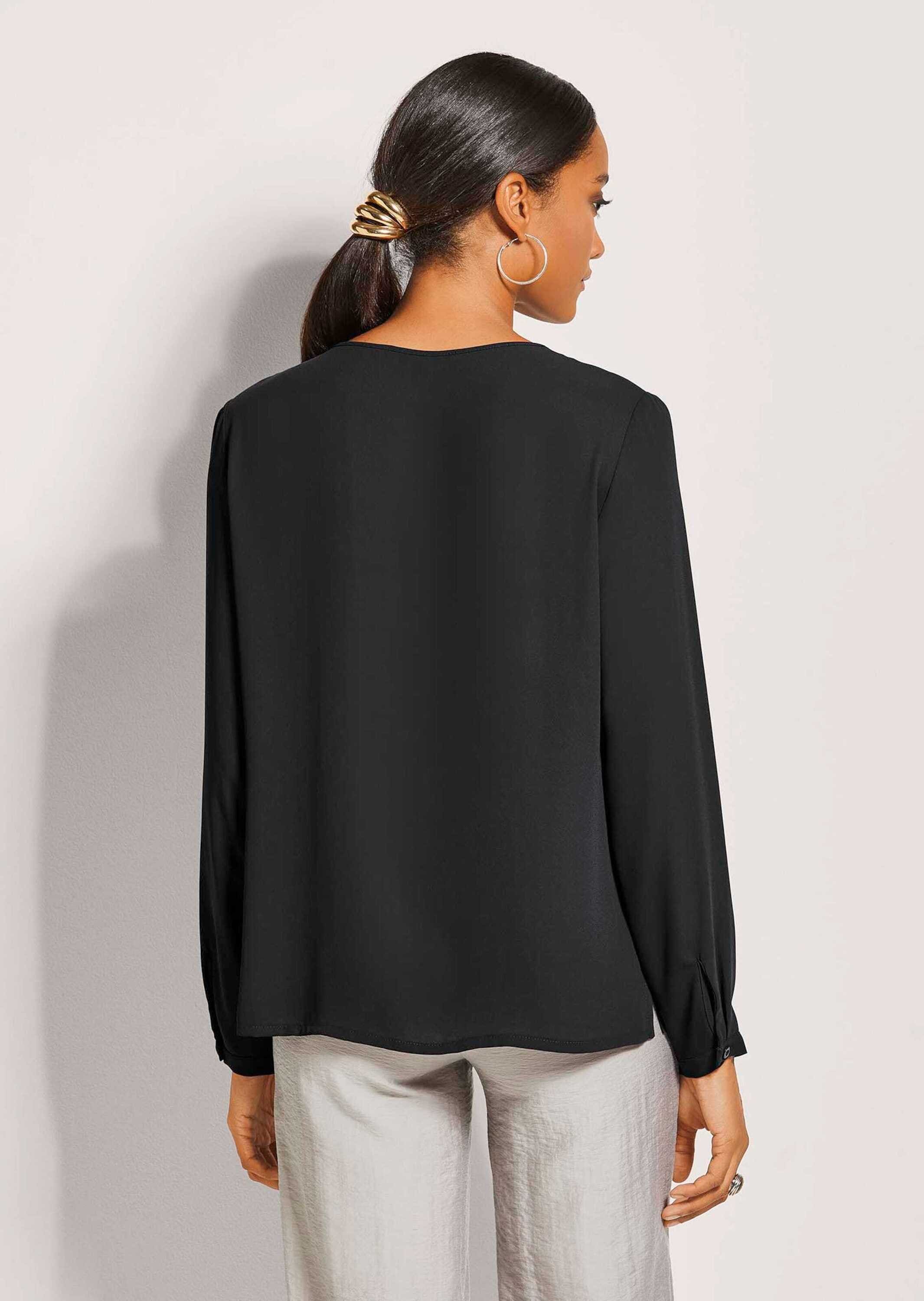 MADELEINE Langarmbluse »Bluse Leichte Rundhals-Bluse«