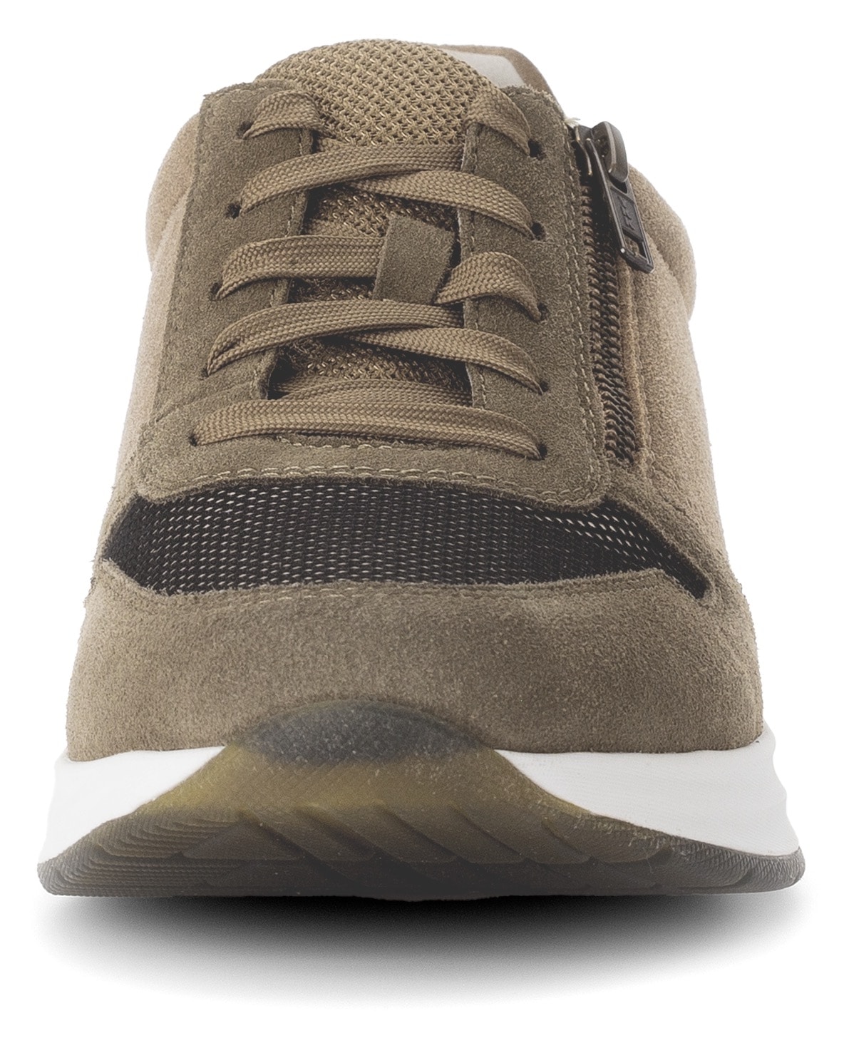 Gabor Rollingsoft Keilsneaker, Freizeitschuh, Halbschuh, Schnürer mit Außenreißverschluss, G-Weite