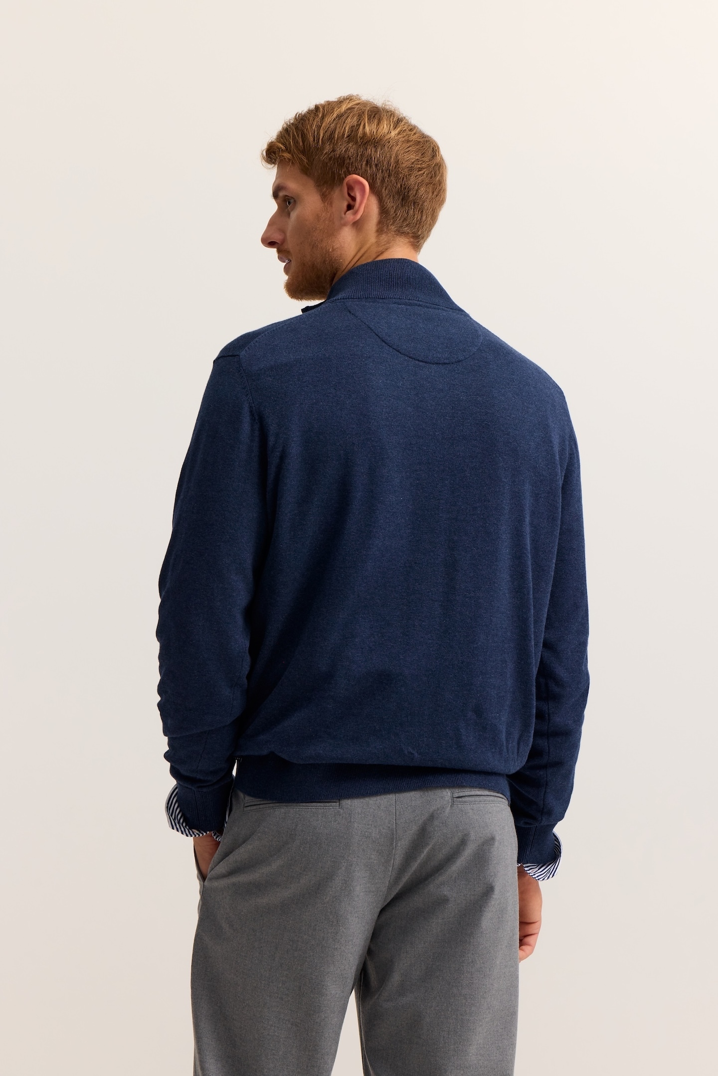 bugatti Troyer »Regular Fit« aus Baumwolle mit Reißverschluss