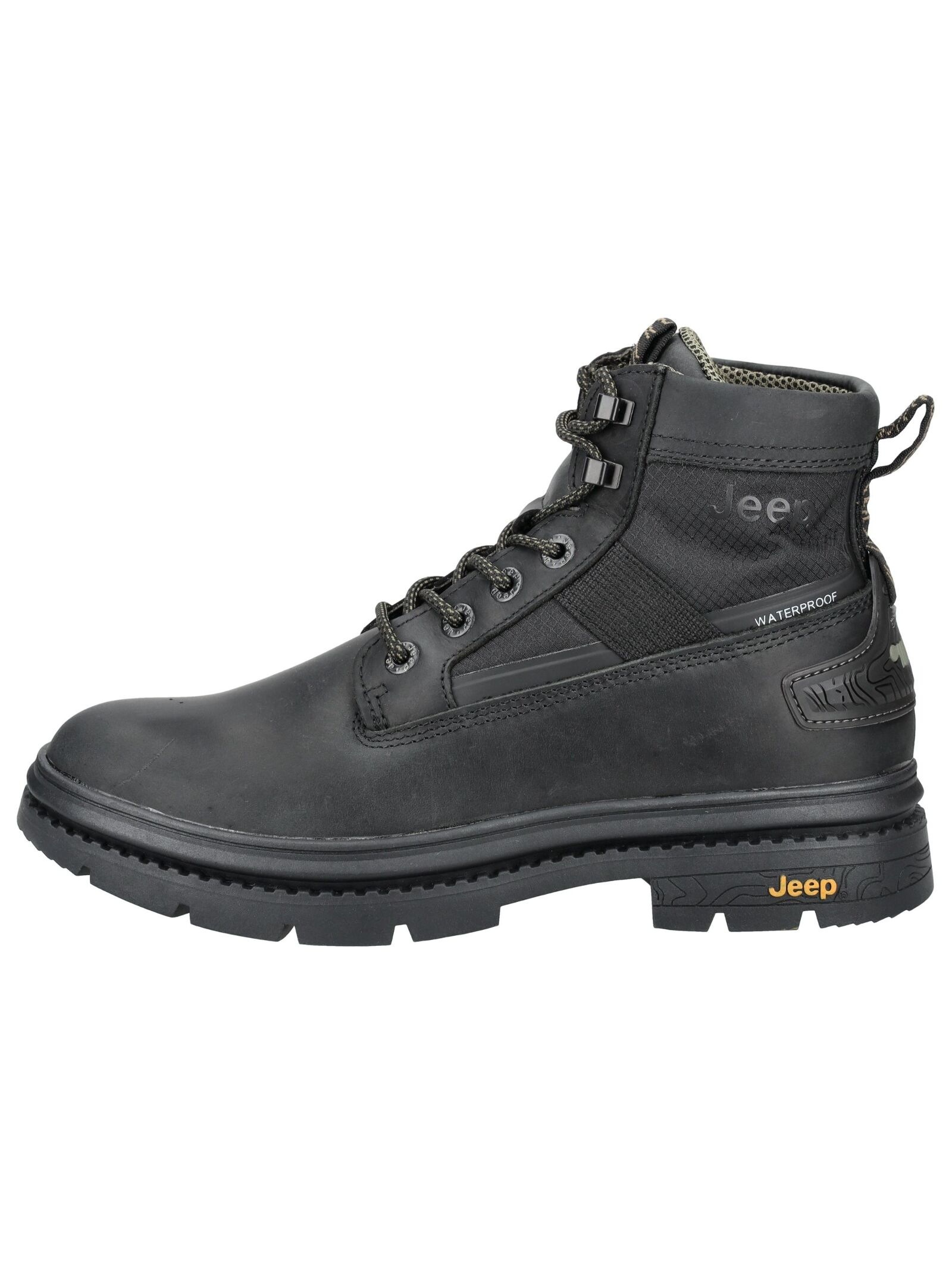 Jeep Schnürstiefelette »Jeep Stiefelette Leder/Textil«