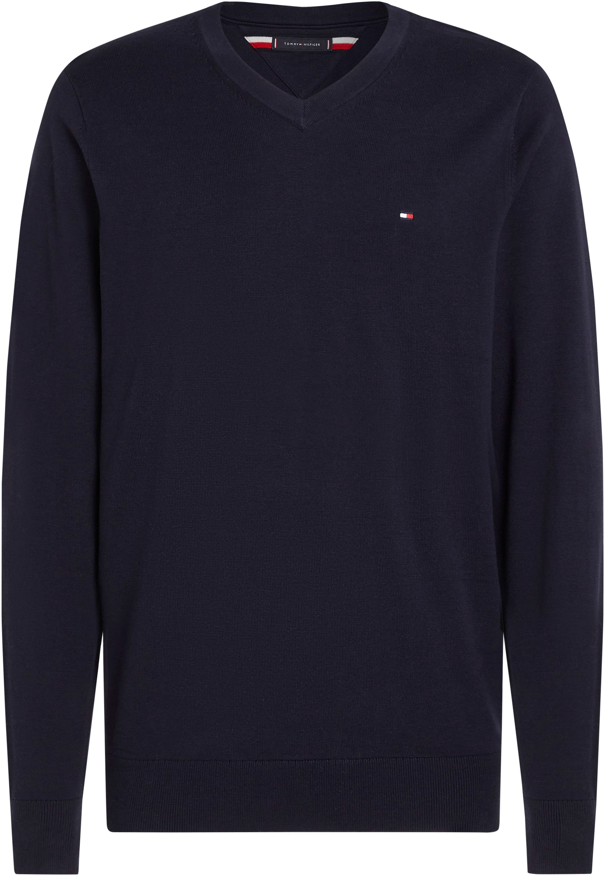 Tommy Hilfiger Big & Tall V-Ausschnitt-Pullover BT-WCC ESSENTIAL V NECK-B G günstig online kaufen