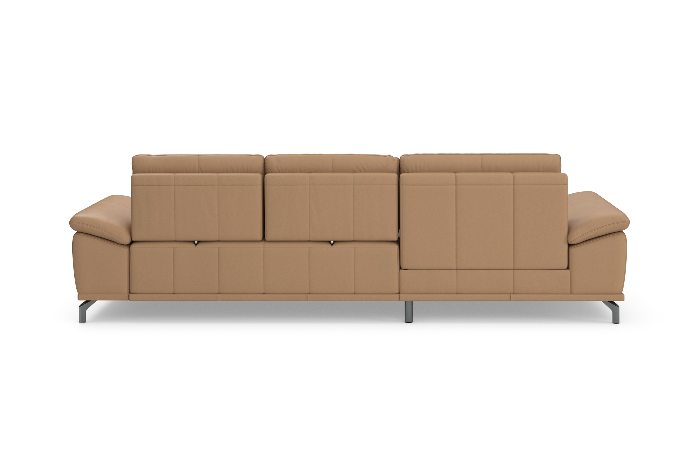 Places of Style Ecksofa Costello, mit Sitztiefenverstellung und Armlehnfunktion, incl. 3 Nierenkissen