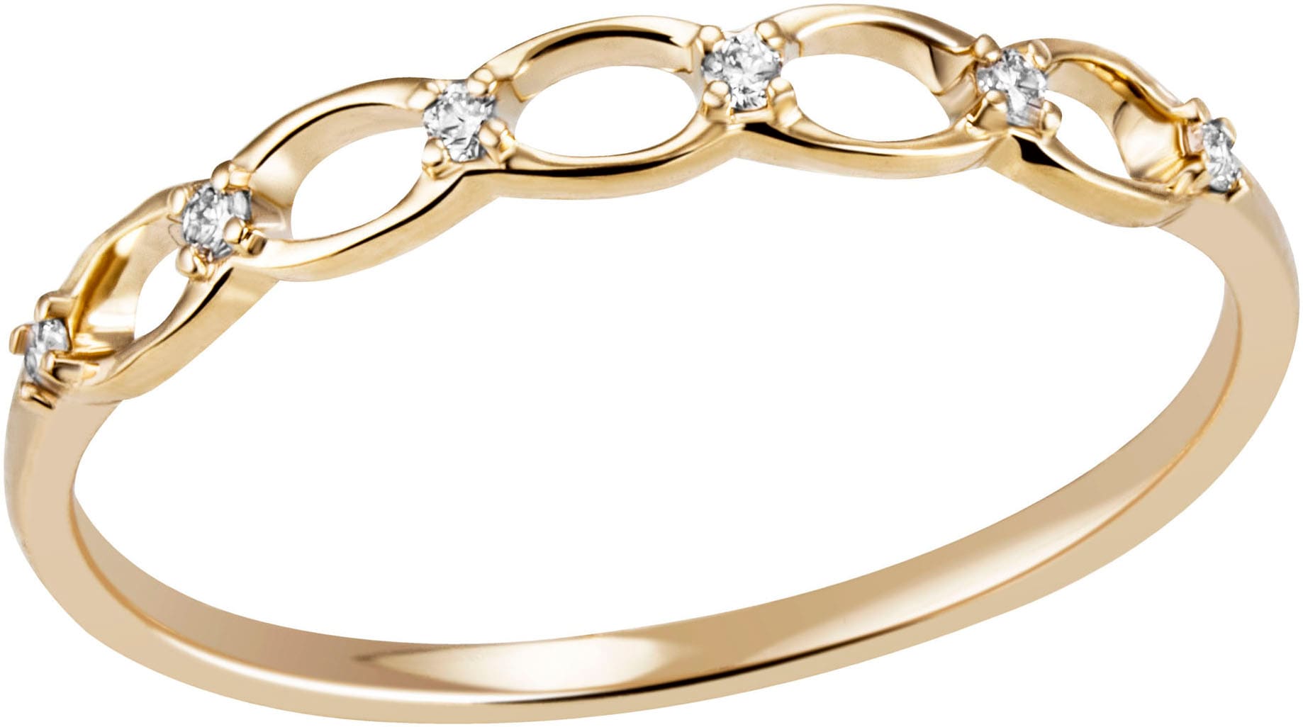 Firetti Fingerring »Schmuck Geschenk Gold 585 Goldring Damenring«, mit Brillanten