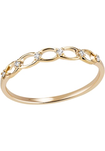 Fingerring »Schmuck Geschenk Gold 585 Goldring Damenring«