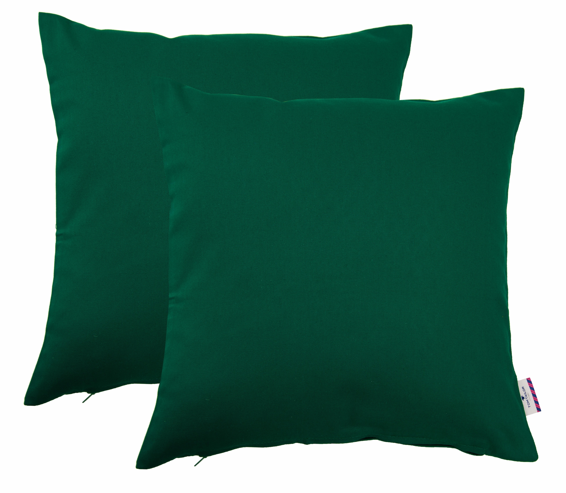 TOM TAILOR HOME "Dove" unifarben, Kissenhüllen ohne Füllung, 2er Pack