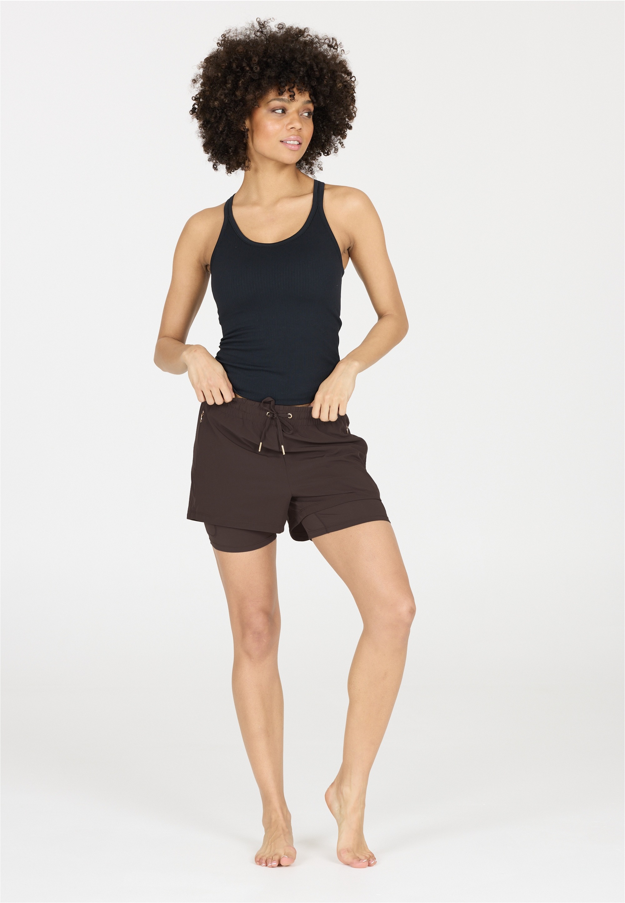 ATHLECIA Shorts »Timmie«, im feuchtigkeitsregulierenden 2-in-1-Design