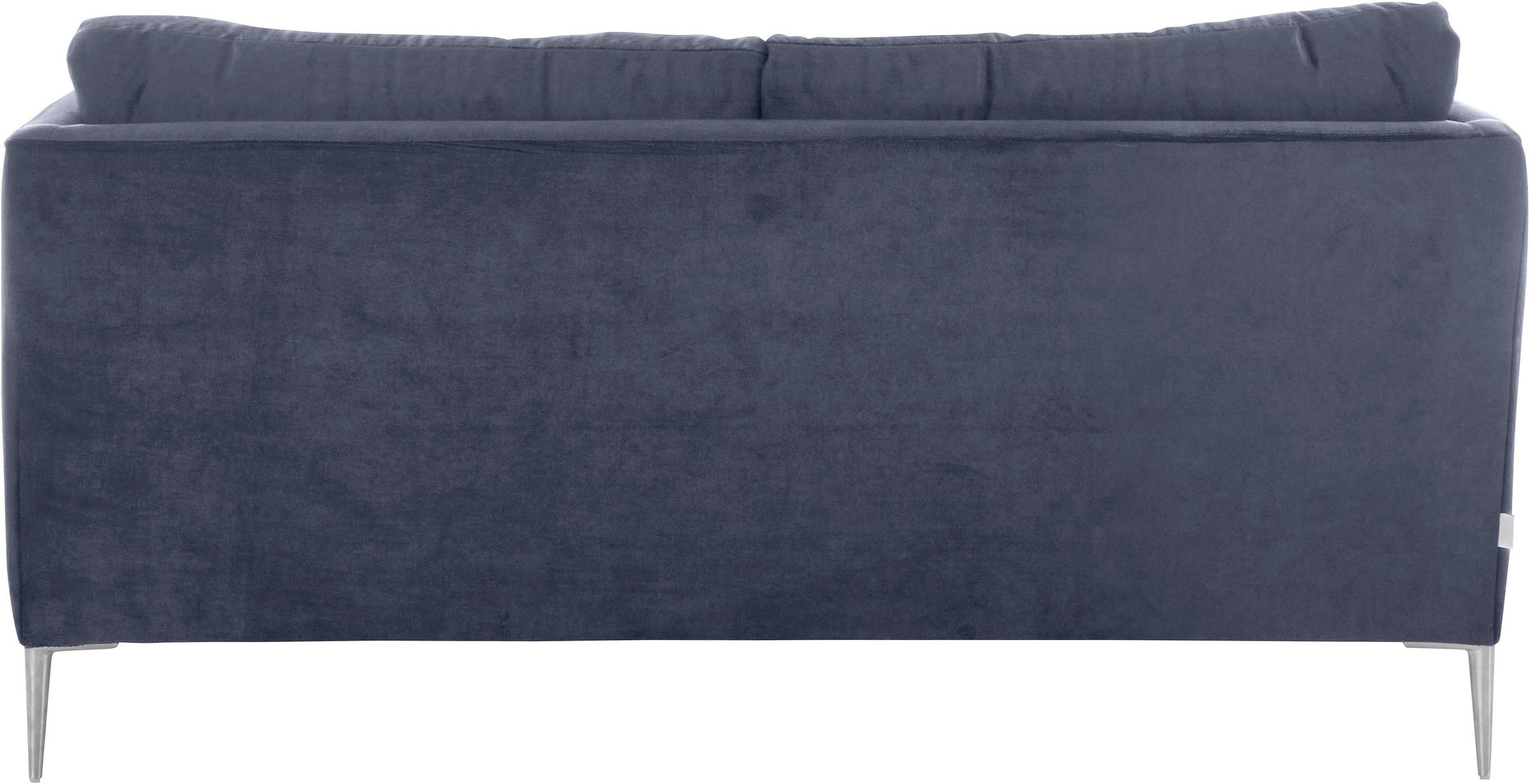 2-Sitzer TRENDMANUFAKTUR "Chilltime, elegant und bequem, Komfortsitzhöhe 46cm, hoher Fuß", blau (moonlight ocean), B:167cm H:84cm T:96cm, Sofas, mit eleganter Kreuznaht in den Rückenkissen, Breite 167 cm 6