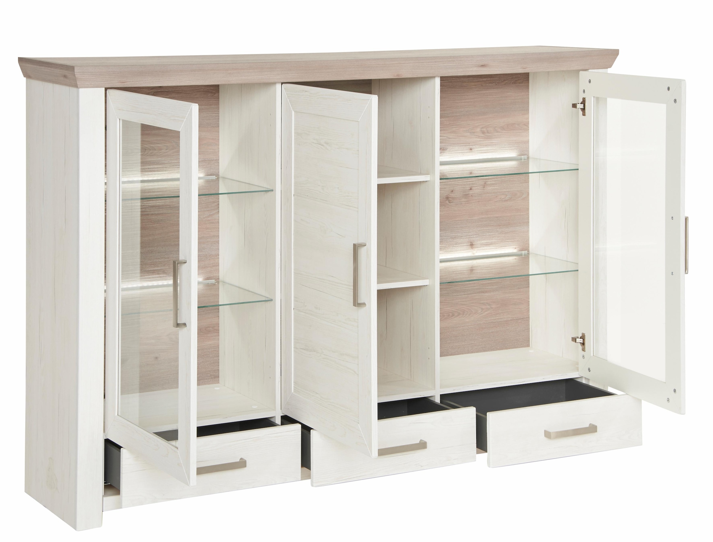 set one by Musterring Highboard »york«, Typ 57,Breite 184 cm