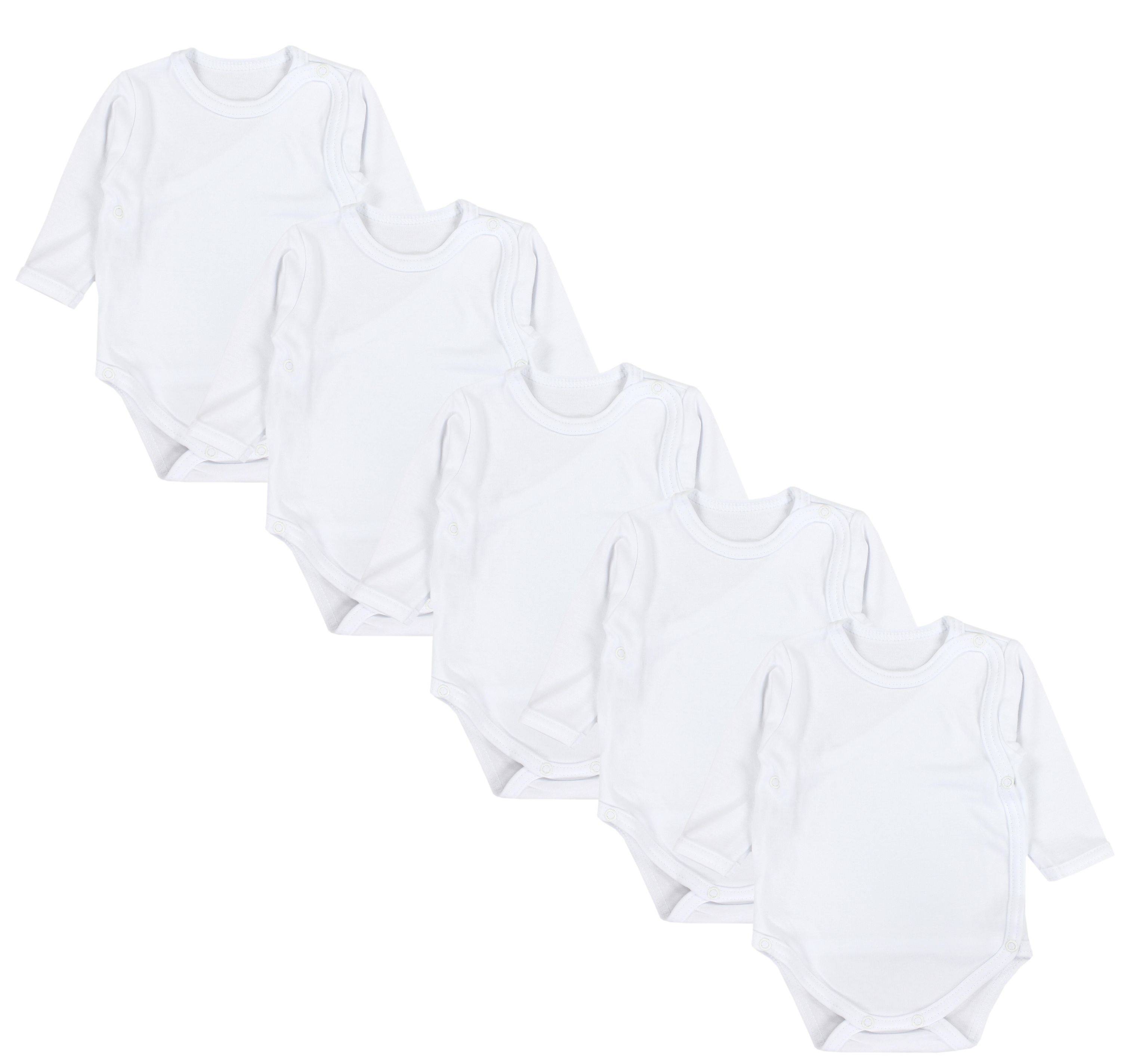 TupTam Langarmwickelbody "Wickelbody Baby Langarm Wickelbody 5er Pack"