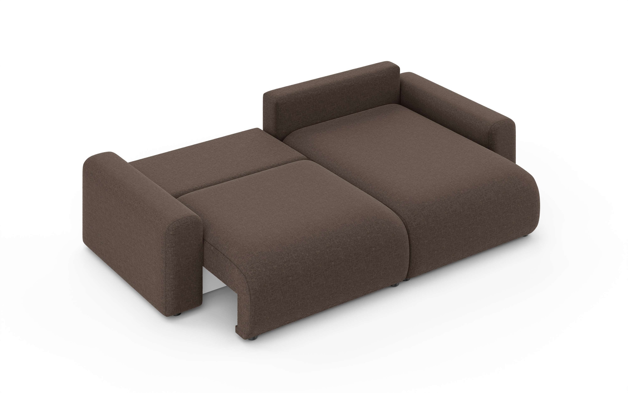 Home affaire Ecksofa »LAKESIDE klein mit Bettfunktion und Bettkasten, B/T/H 235/142/84 cm«, L-Form, Recamiere beidseitig montierbar, mit Wellenunterfederung