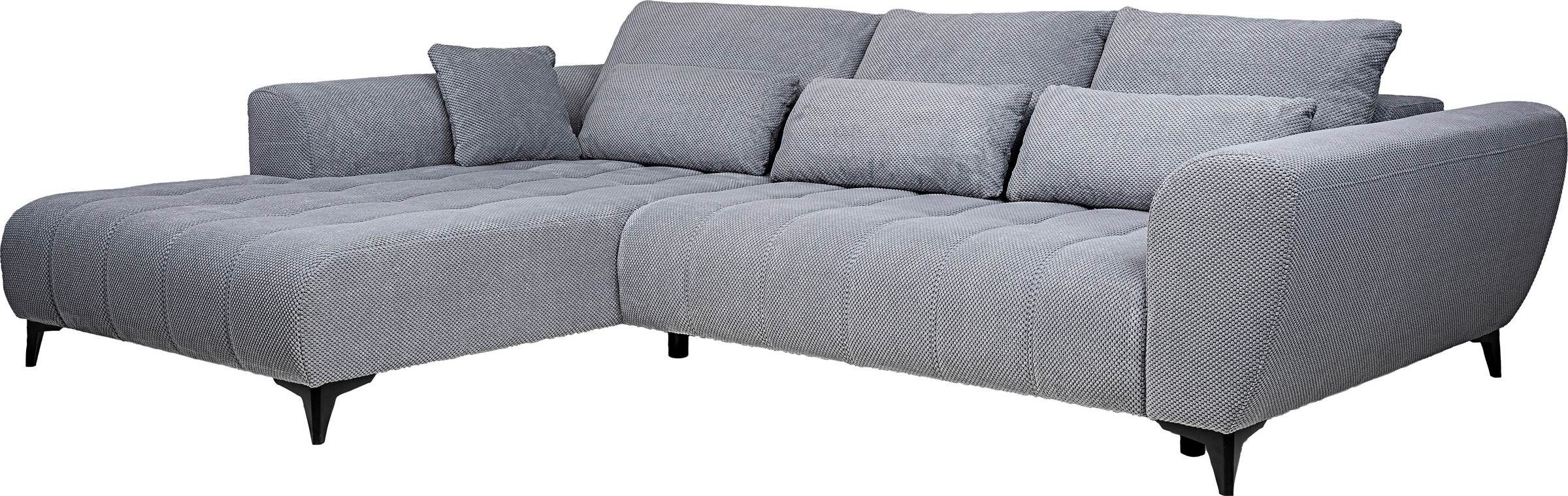 WERK2 Ecksofa »Memo Garay«, Luxus in Übergröße: XXL-Liegefläche, Komfort-Ottomane & stilvolle Füße