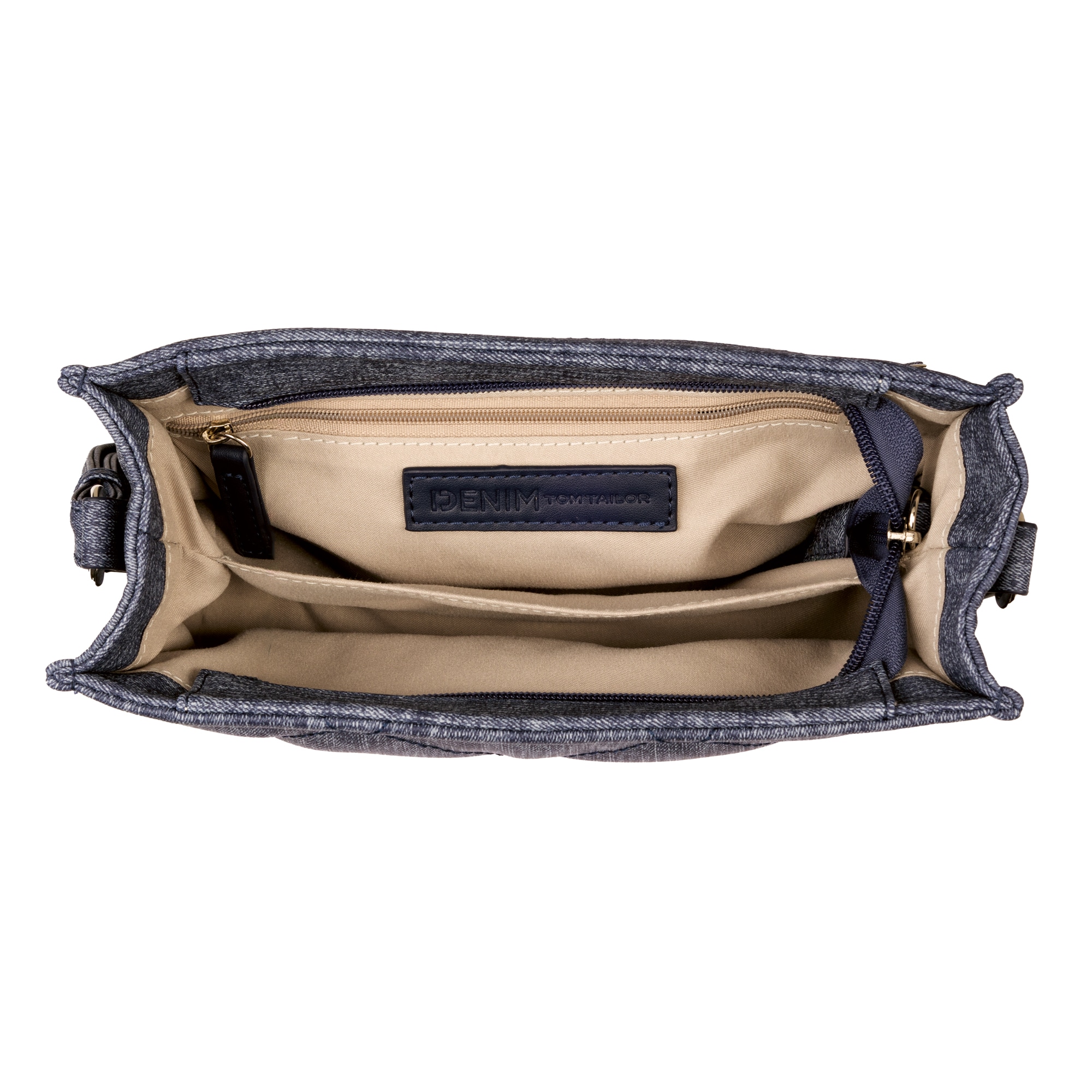 TOM TAILOR Denim Umhängetasche »Wanessa«, aus Lederimitat in Denim Optik