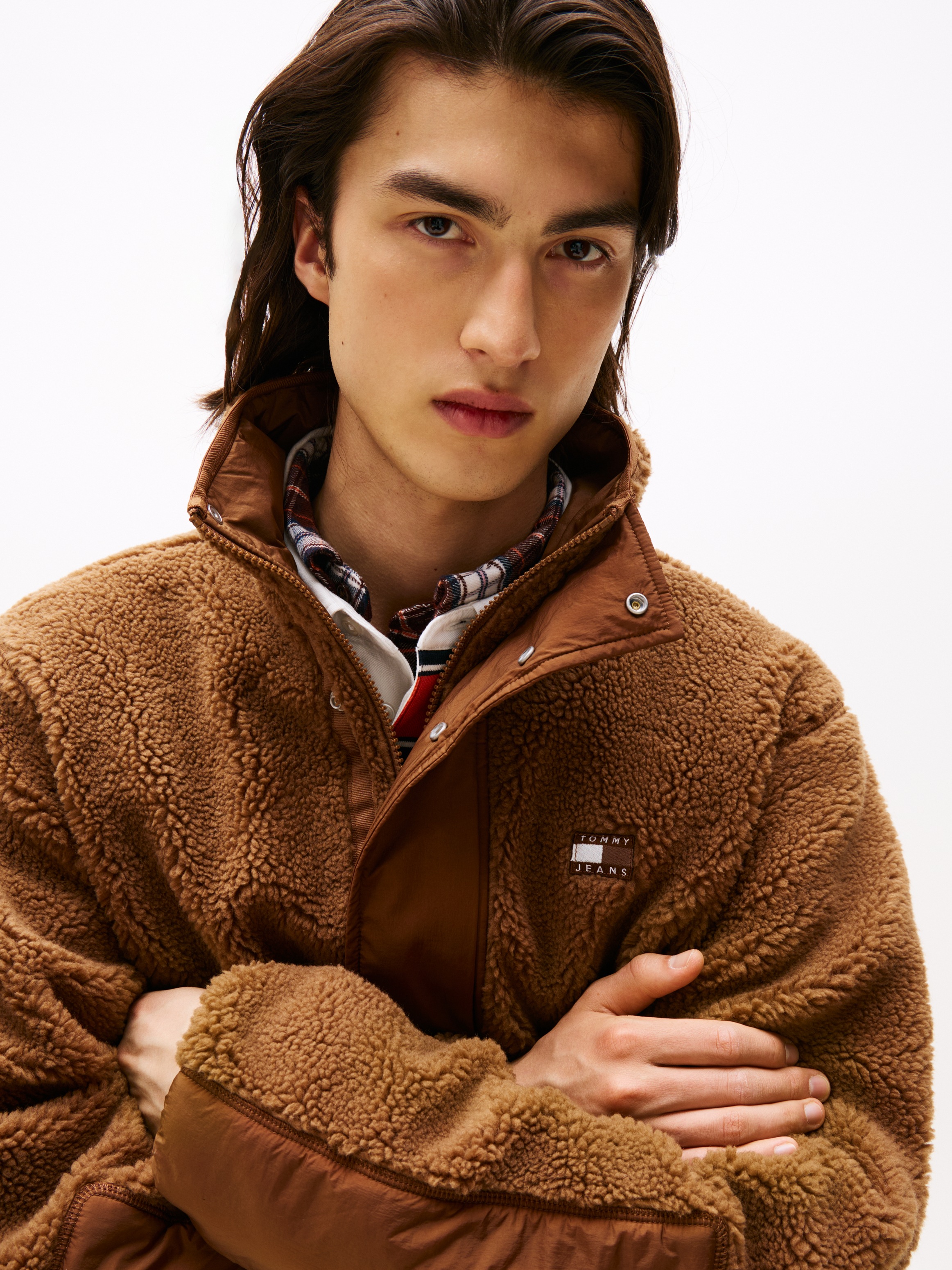 Tommy Jeans Steppjacke "TJM ESSENTL MIX TEDDY", relaxed fit, mit Teddy Flee günstig online kaufen