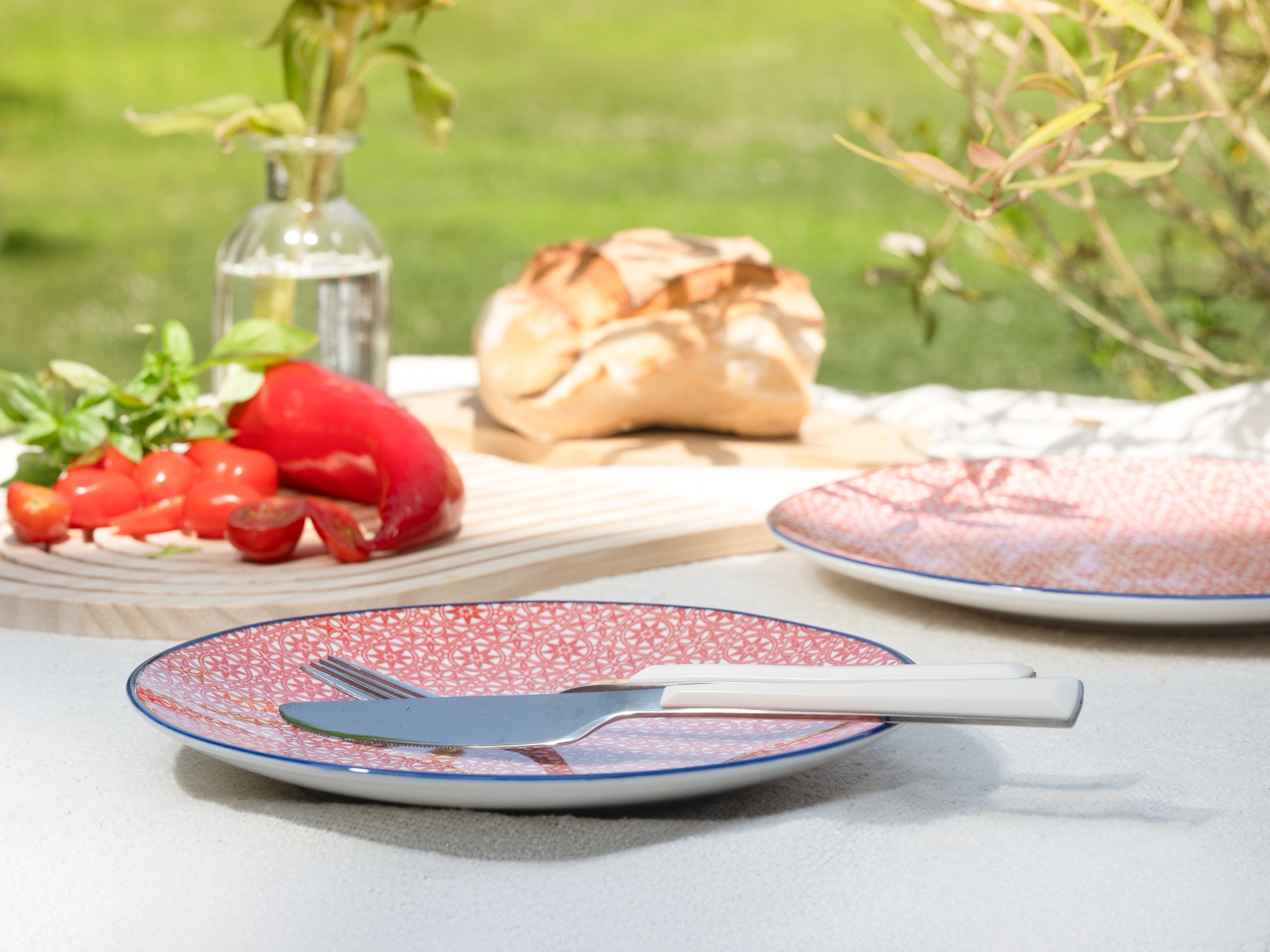 CreaTable Kombiservice »Mediterran, Service 16-tlg.« Mediterraner Flair, Traditionell keramische Motive