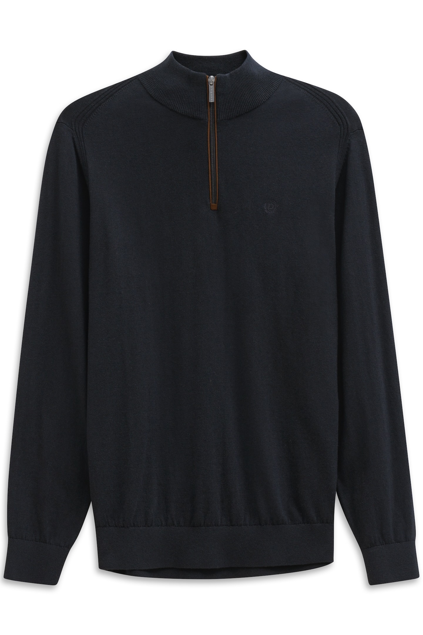 Bugatti Regular Fit Knit Troyer Blue 3XL 2