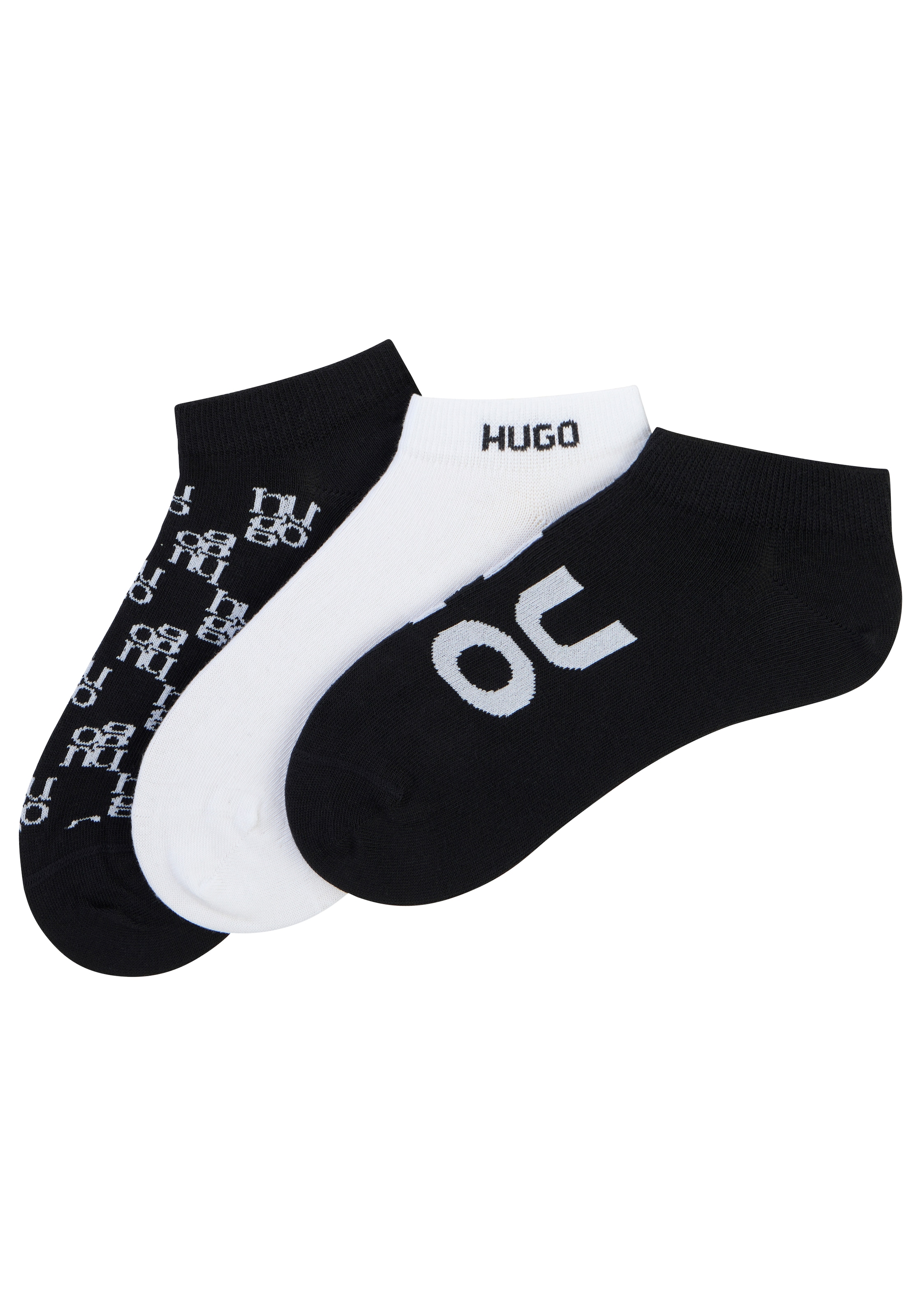 HUGO Underwear Sneakersocken 3 Paar tlg. verstärkte Fersen- und Zehenpartie günstig online kaufen