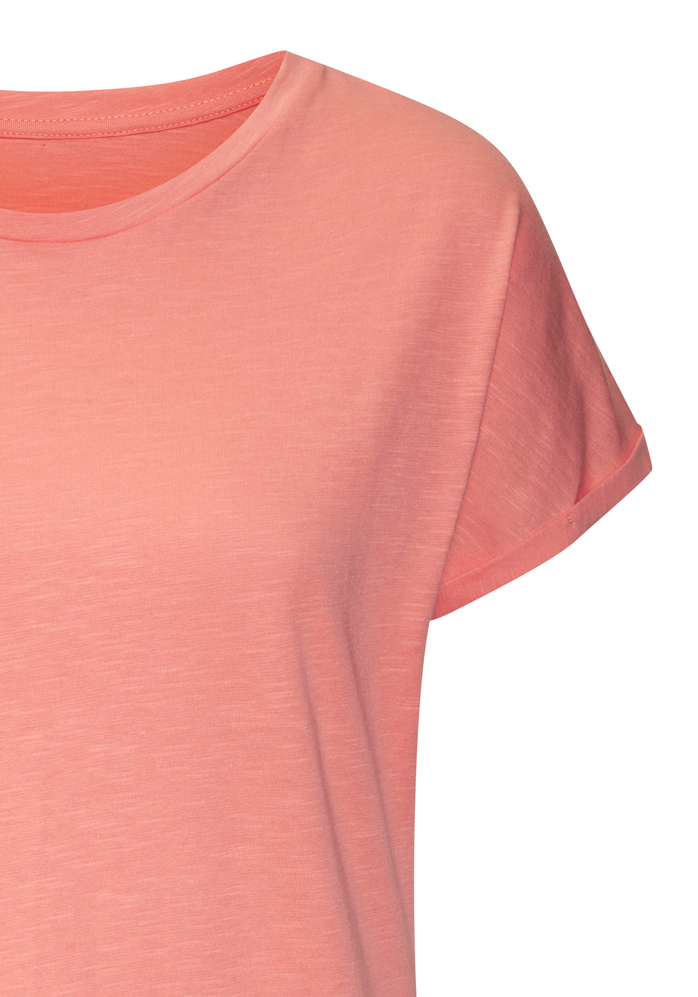 Vivance T-Shirt »mit modischem Frontprint«, (2er-Pack), aus weicher Baumwoll-Qualität