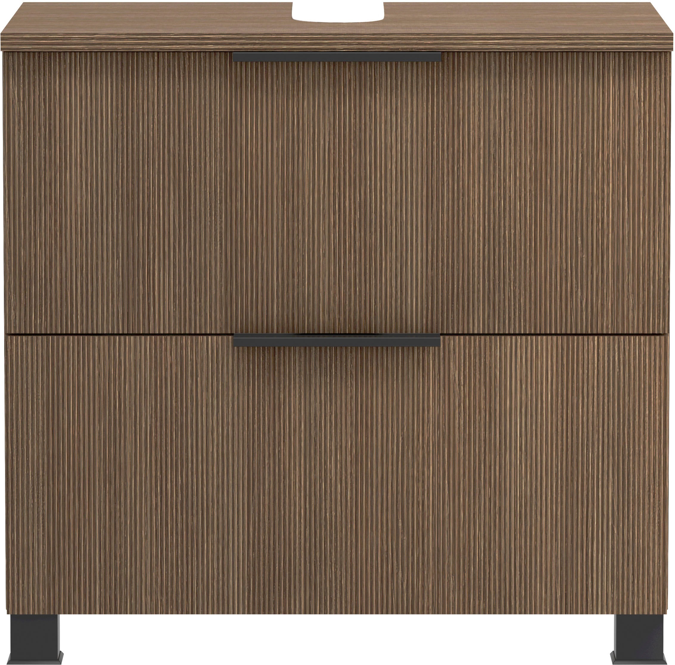 welltime Badmöbel-Set »Welltime, York Unterbecken-Set 2teilig, 60 cm, 1 Klappe, 1 Auszug«
