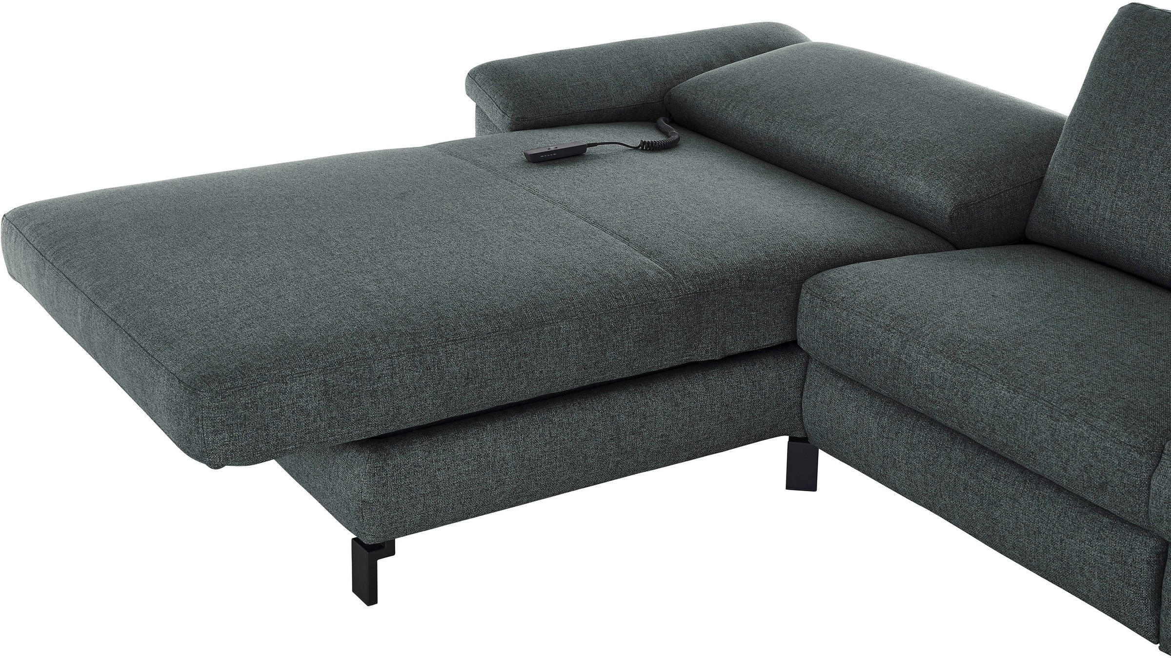 3C Candy Ecksofa »Mainau L-Form«, Relaxfunktion im 1,5-Sitzer, motorische Schlaffunktion in Longchair