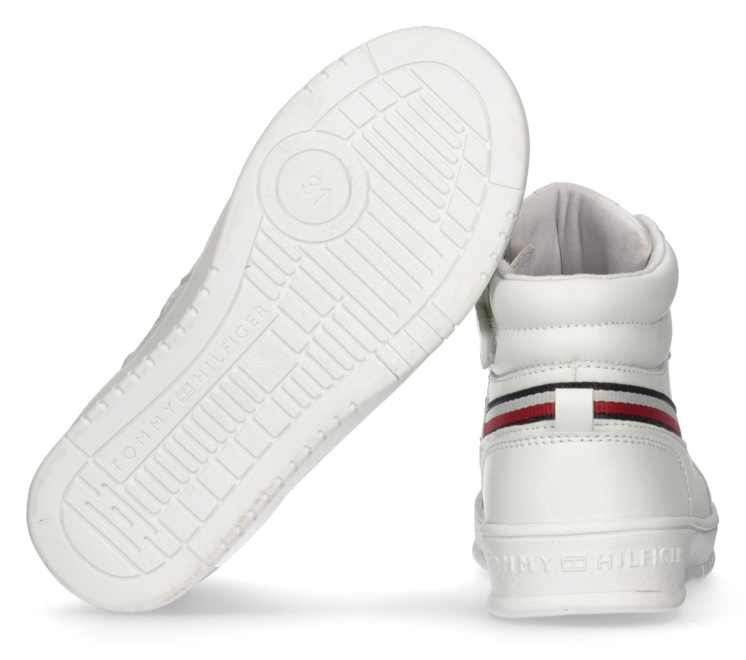 Tommy Hilfiger Sneaker »STRIPES HIGH TOP LACE-UP für mit | SNEAKER«, BAUR ▷ in Logofarben Textilband