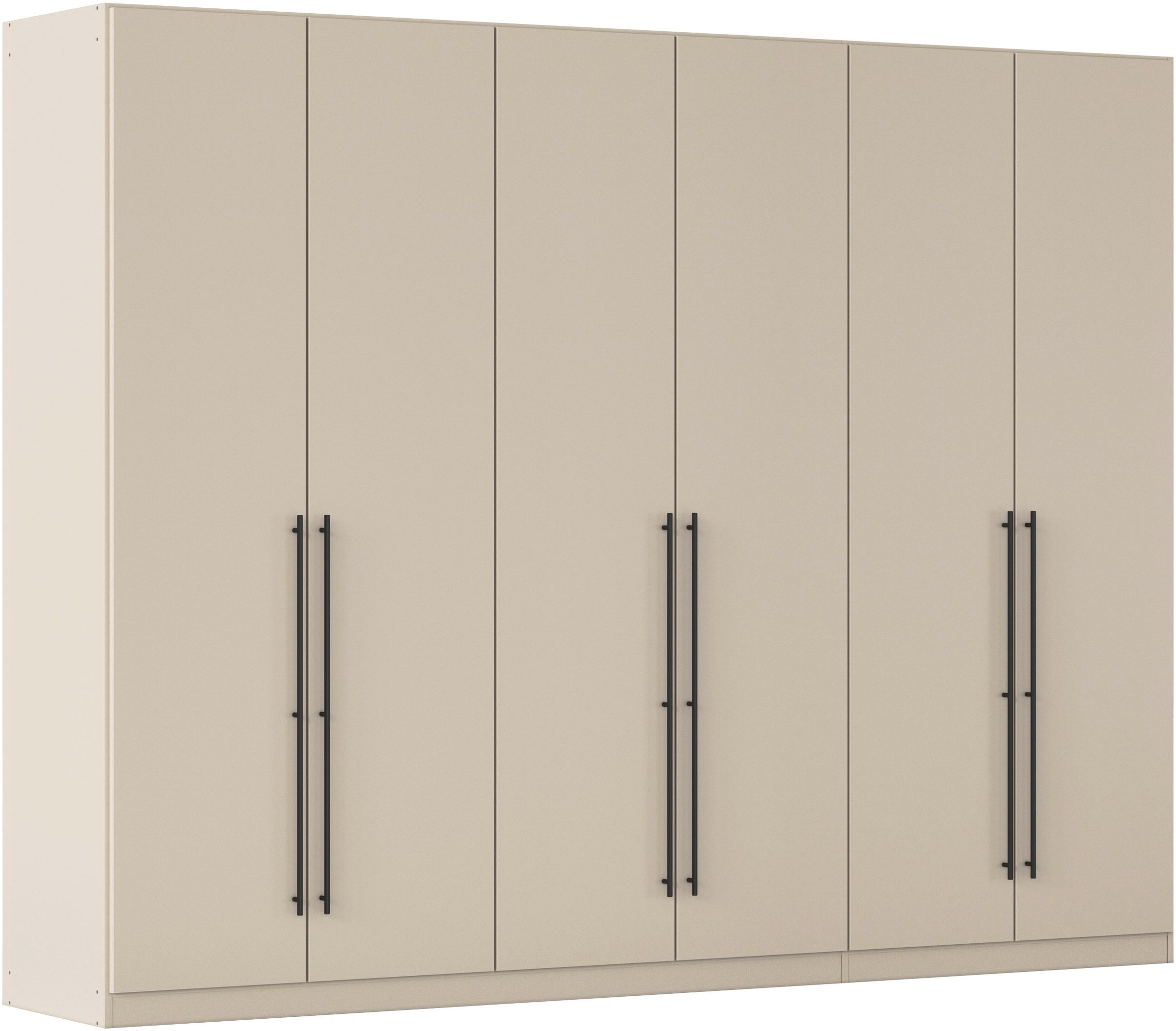OTTO home Kleiderschrank "Mehrzweckschrank Aktenschrank Möbel Mietswohnung Schlafzimmer AVOLA" 3 verschiedene Ausstattungen BASIC/CLASSIC/PREMIUM (inkl. SOFT-CLOSE), mit hochwertigen Stangengriffen in Schwarz aus Metall MADE IN GERMANY