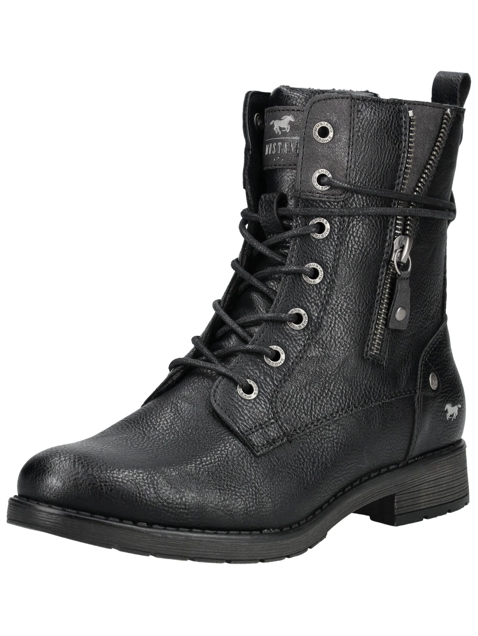 Mustang Shoes Schnürstiefelette "Mustang Shoes Stiefelette Lederimitat" günstig online kaufen