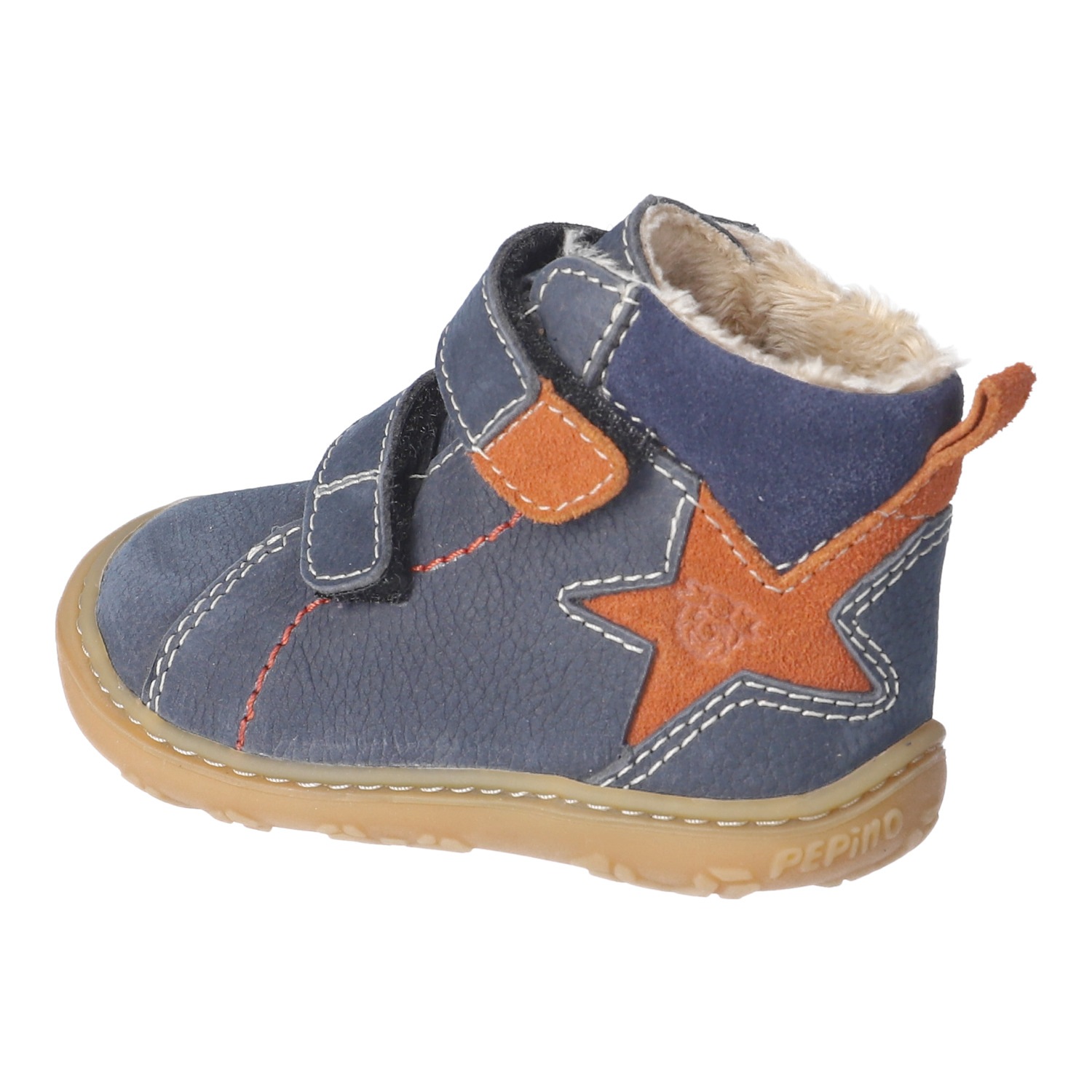 PEPINO by RICOSTA Lauflernschuh »GENO, WMS: mittel«  Babyschuh mit Kontrastnähten, Größenschablone zum Download