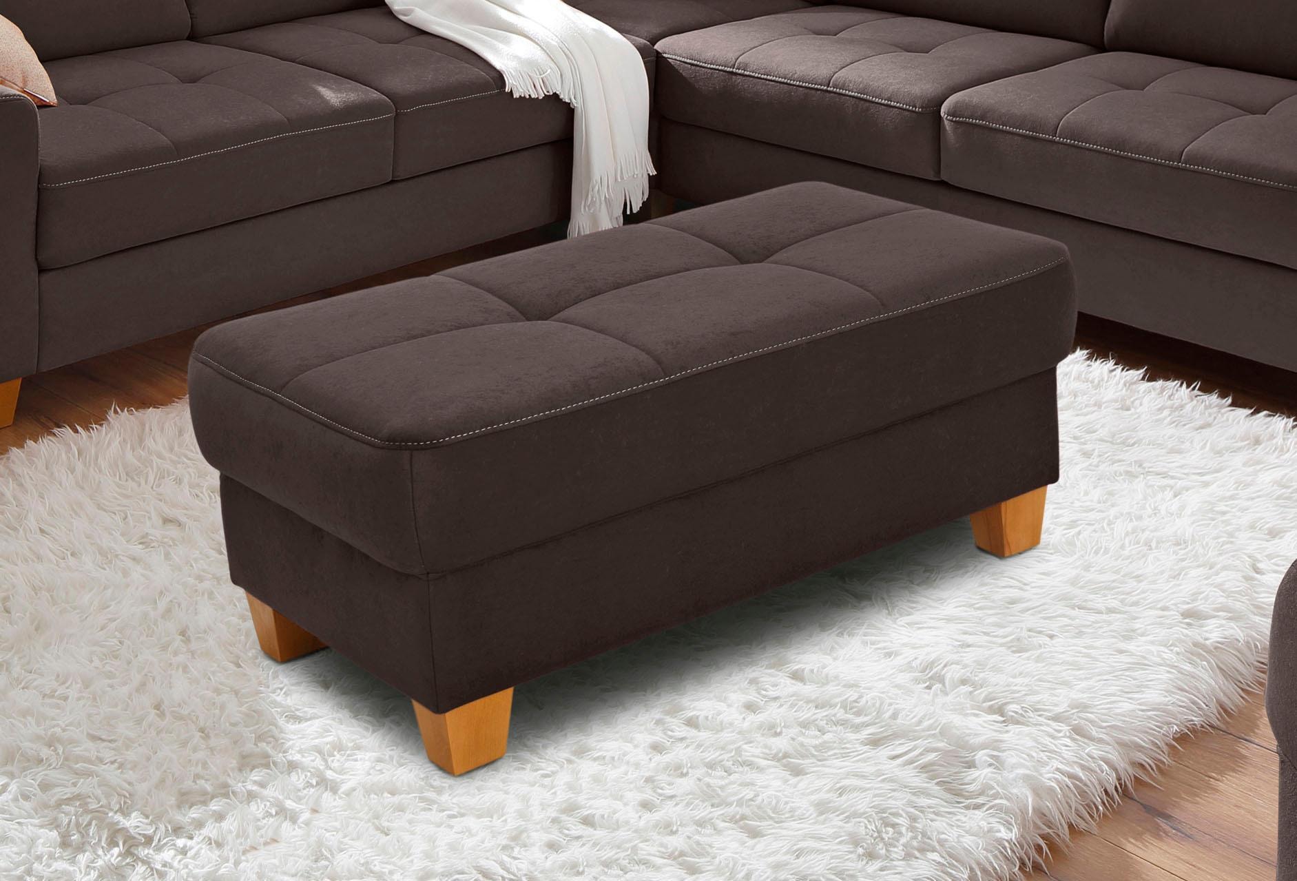 OTTO home Hocker "Puccini" mit Kontrastnaht