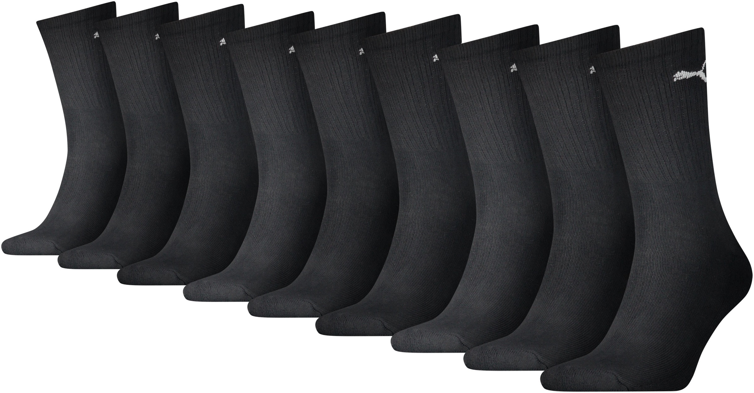 PUMA Sportsocken, (9 Paar), mit klassischer Rippe