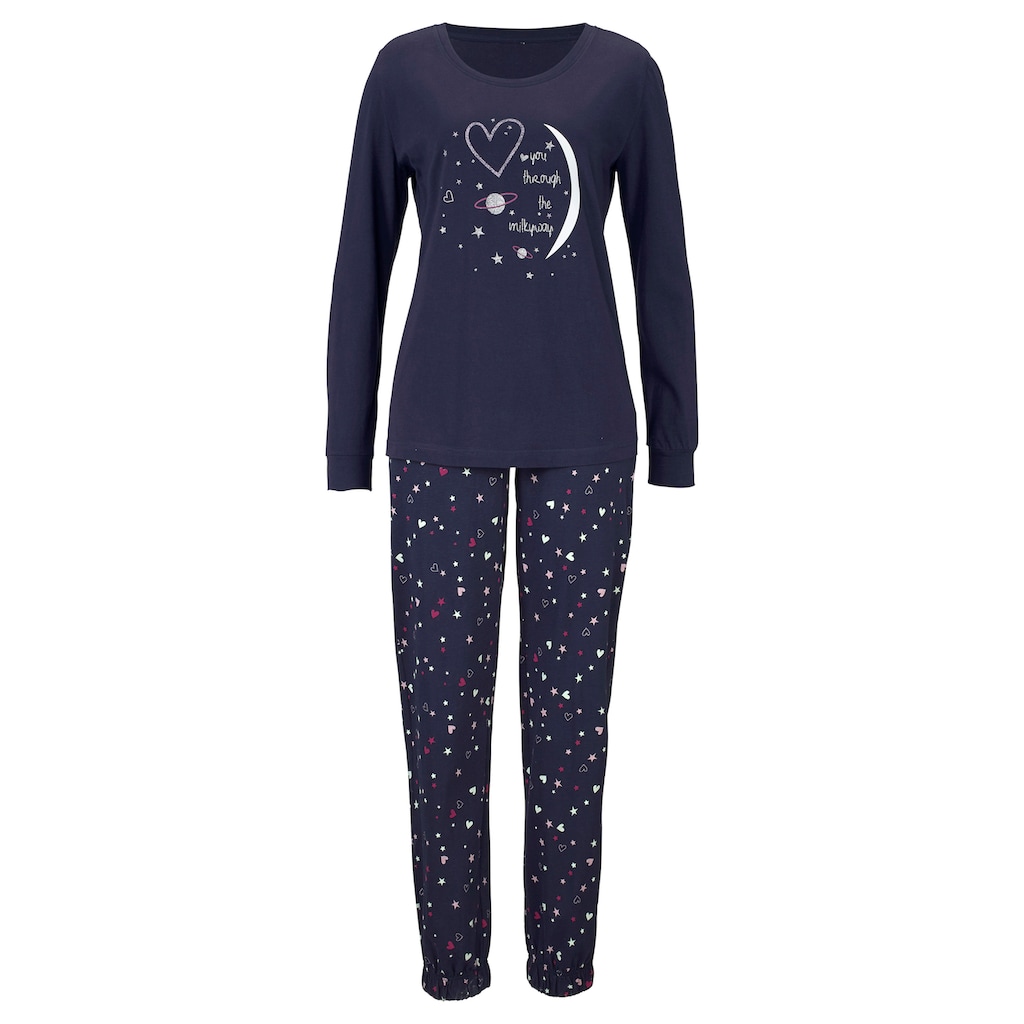 Vivance Dreams Pyjama, (4 tlg., 2 Stück)