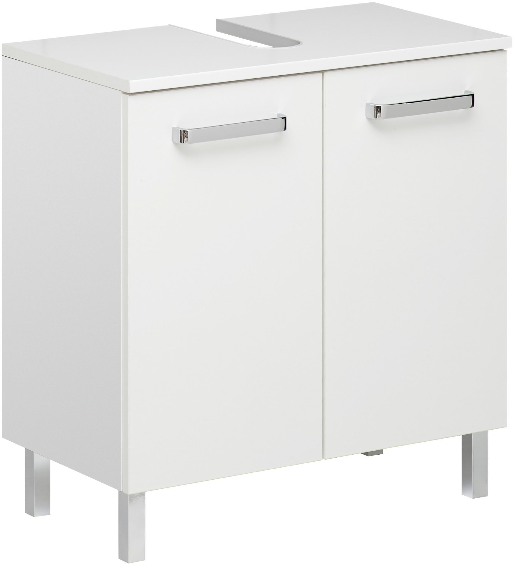 Saphir Badmöbel-Set »Quickset 5-teilig, Waschbeckenunterschrank mit LED-Spiegelschrank«, (Komplett-Set, 5 St.), mit Hochschrank, Unterschrank, Hängeschrank, 9 Türen, inkl. Türdämpfer
