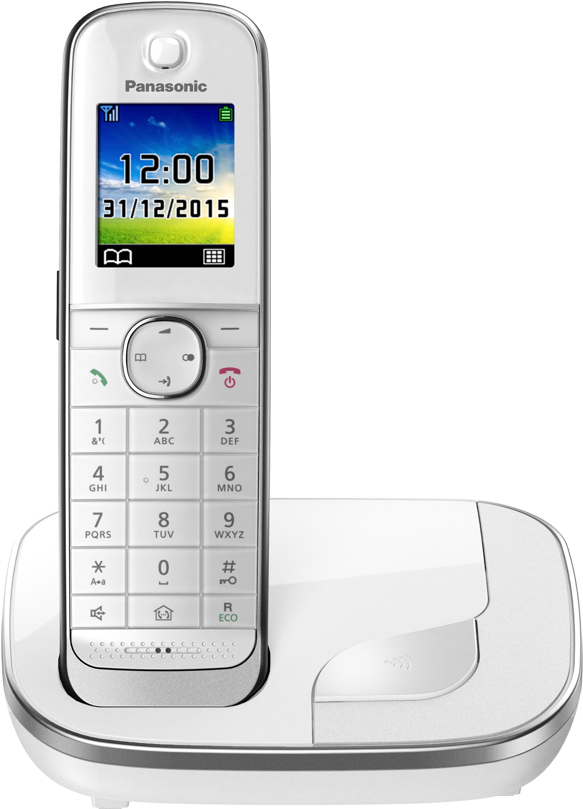 Panasonic Schnurloses DECT-Telefon »KX-TGJ310«, (Mobilteile: 1), Weckfunktion, Freisprechen