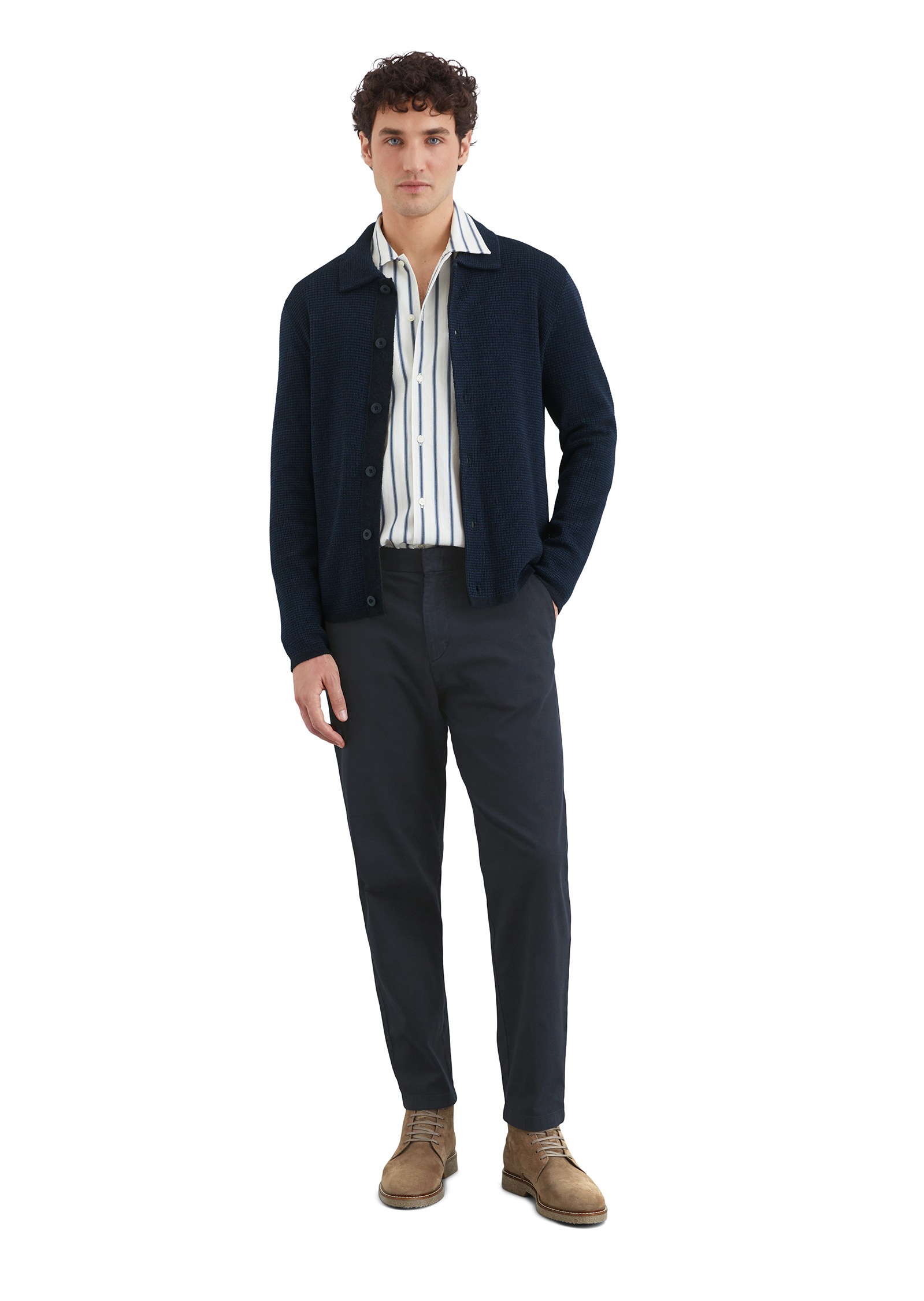 Marc O'Polo Cardigan »aus strukturiertem Bio-Baumwoll-Mix«