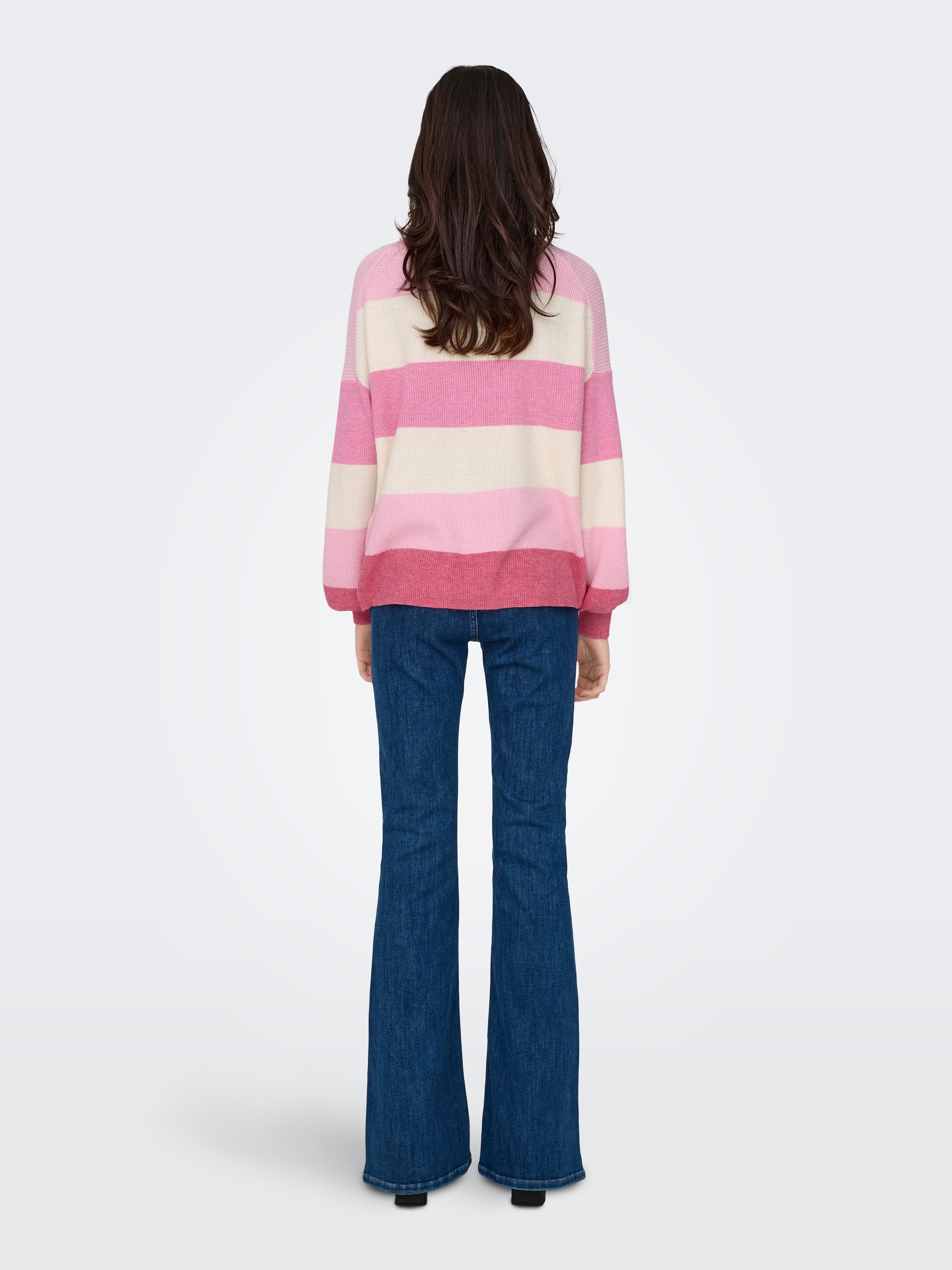 ONLY Strickpullover »ONLATIA L/S STRIPE PULLOVER KNT NOOS«, mit dem auffälligen Streifenmuster