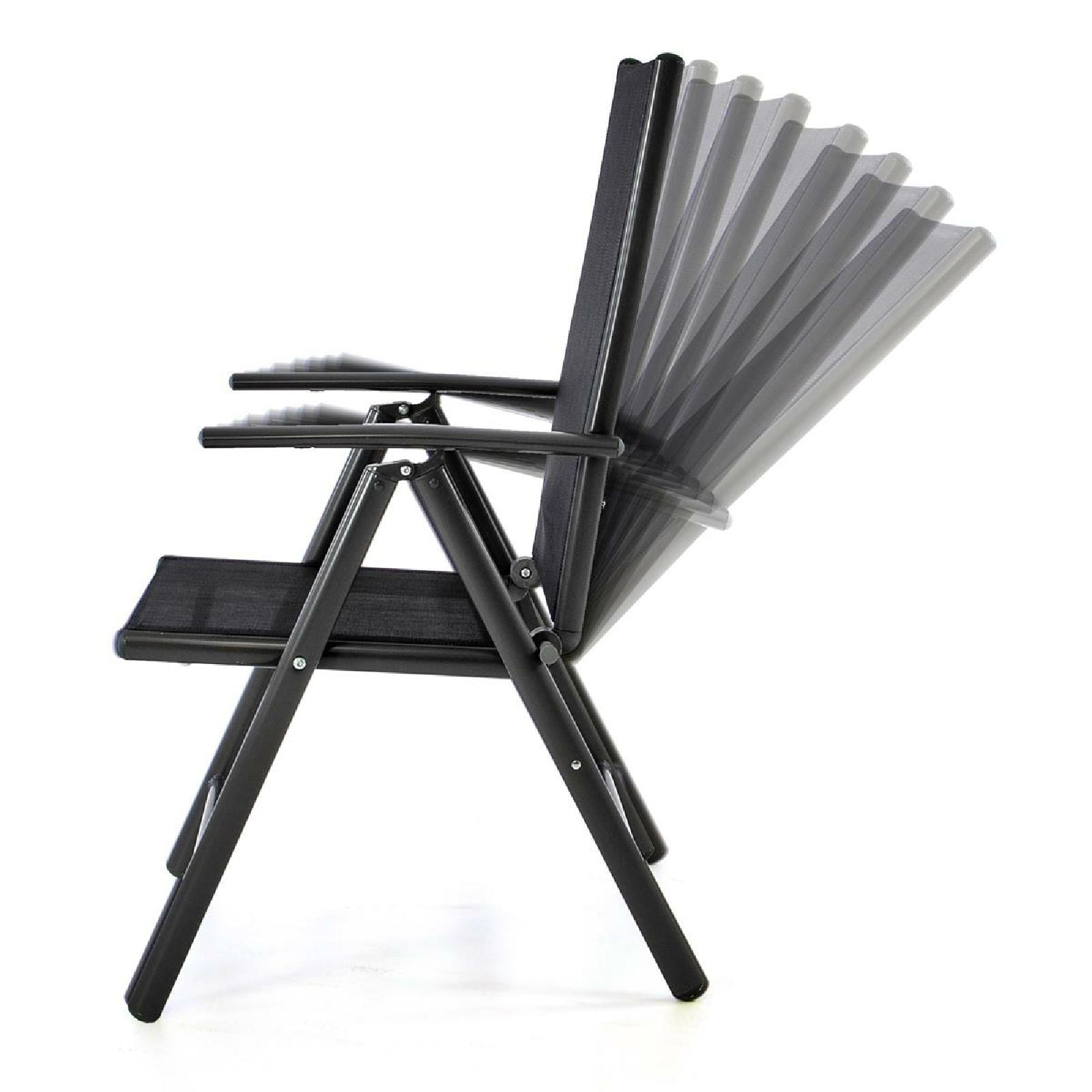 VCM Gartenstuhl »Aluminiumstuhl und Hocker«