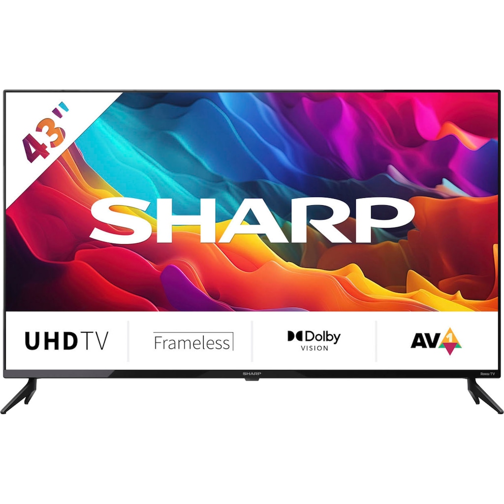 Sharp LED-Fernseher »4T-C43FJx«, 108 cm/43 Zoll, 4K Ultra HD, Smart-TV