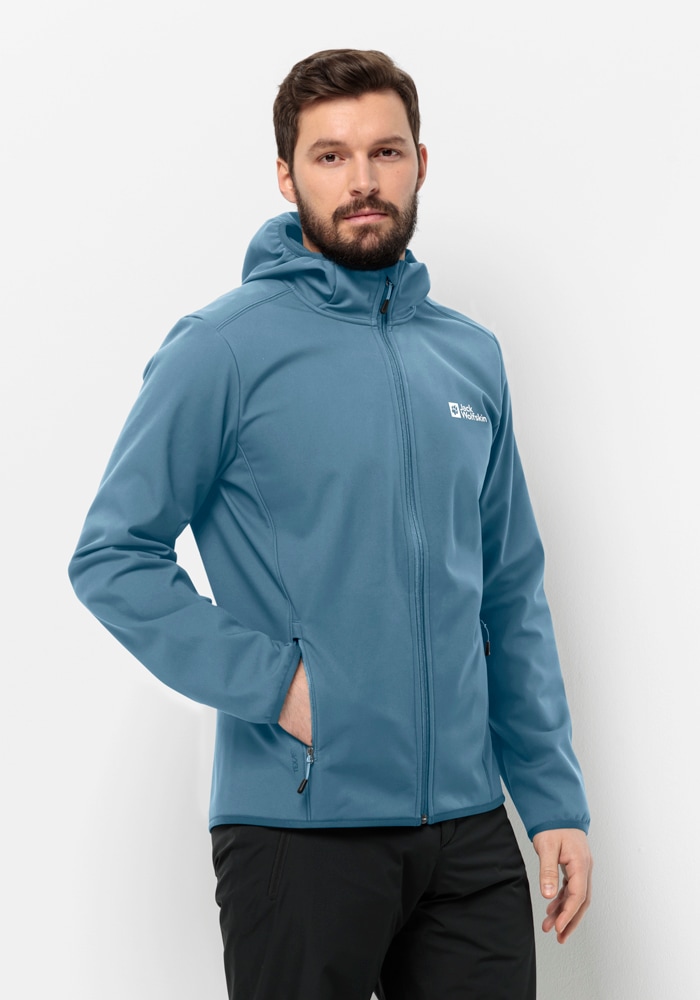 Jack Wolfskin Softshelljacke "BORNBERG HOODY M", mit Kapuze