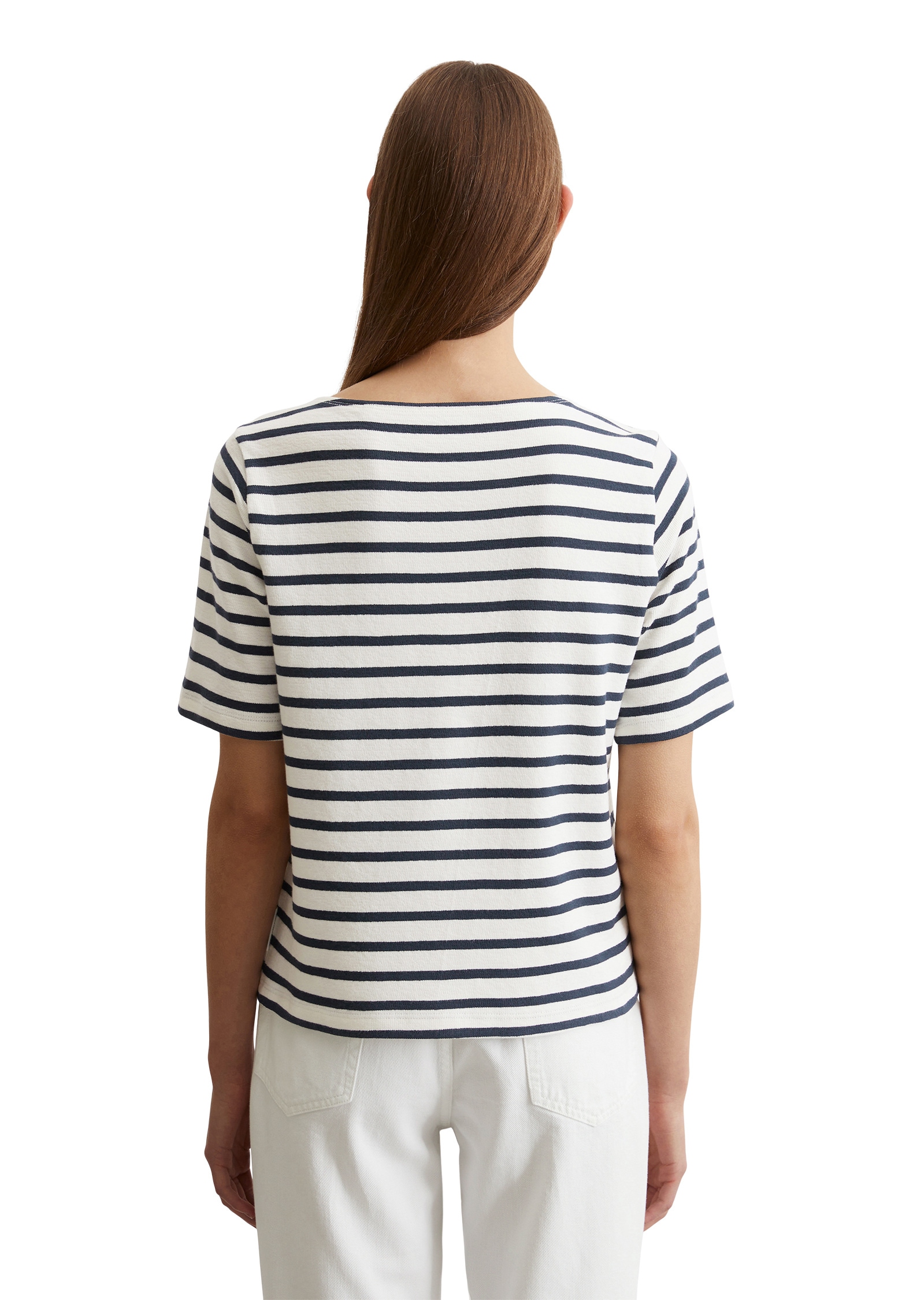 Marc O'Polo T-Shirt »mit garngefärbtem Streifenmuster«