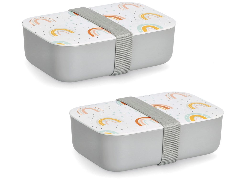 Zeller Present Lunchbox "Rainbow" Regenbogen Muster
