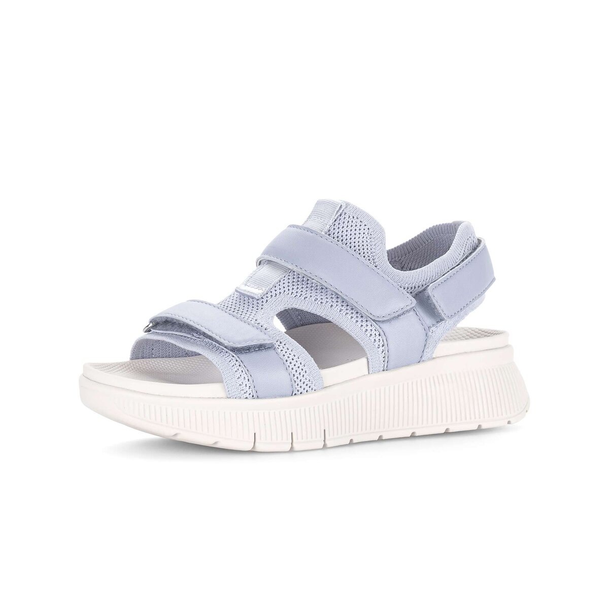 Plateausandaletten GABOR "Plateau Sandale", Damen, Gr. 44, blau, Schuhe