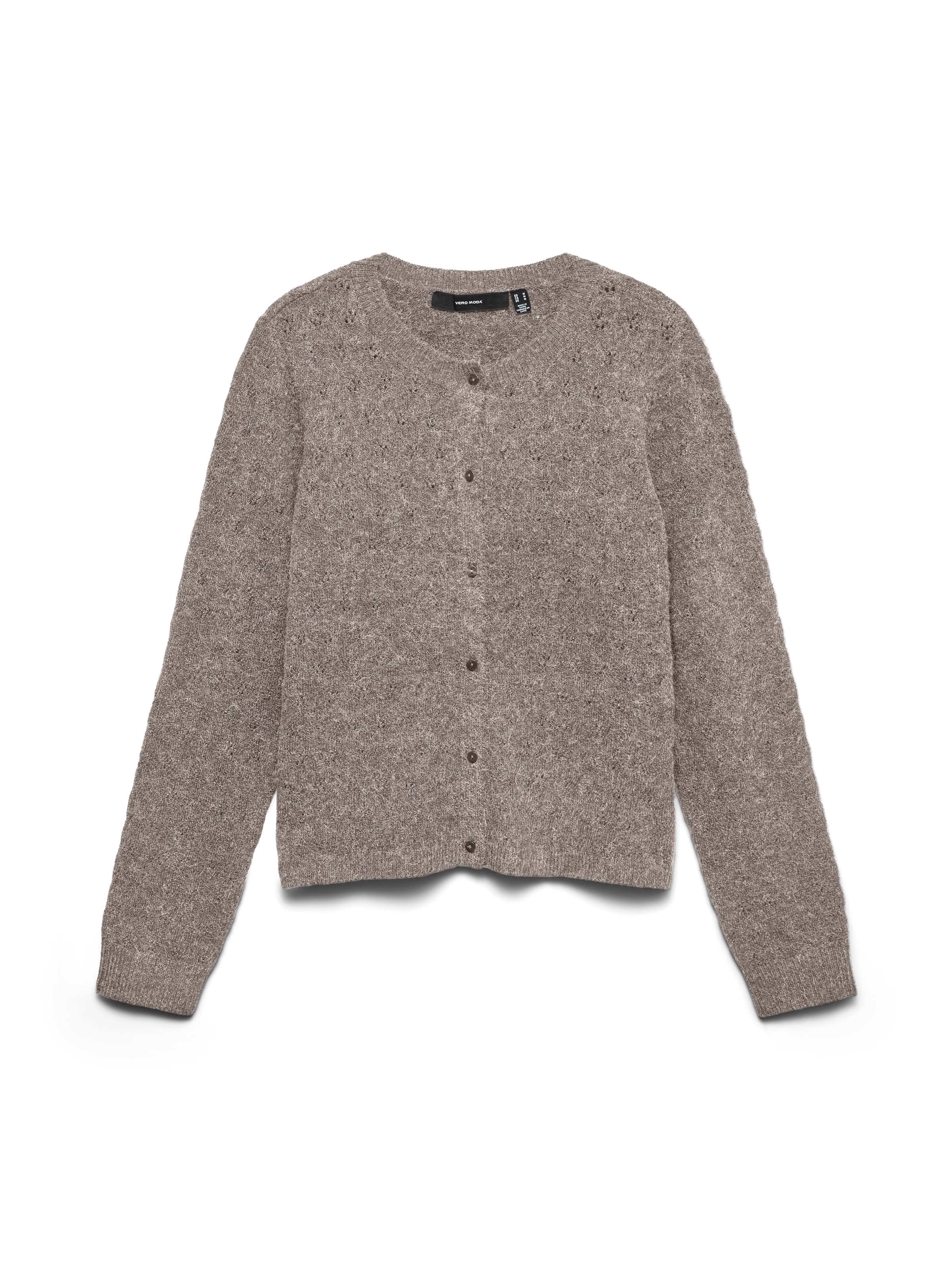 Vero Moda Strickjacke »VMDOFFY STITCH LS O-NECK CARDIGAN NOOS« Materialmix, regular fit
